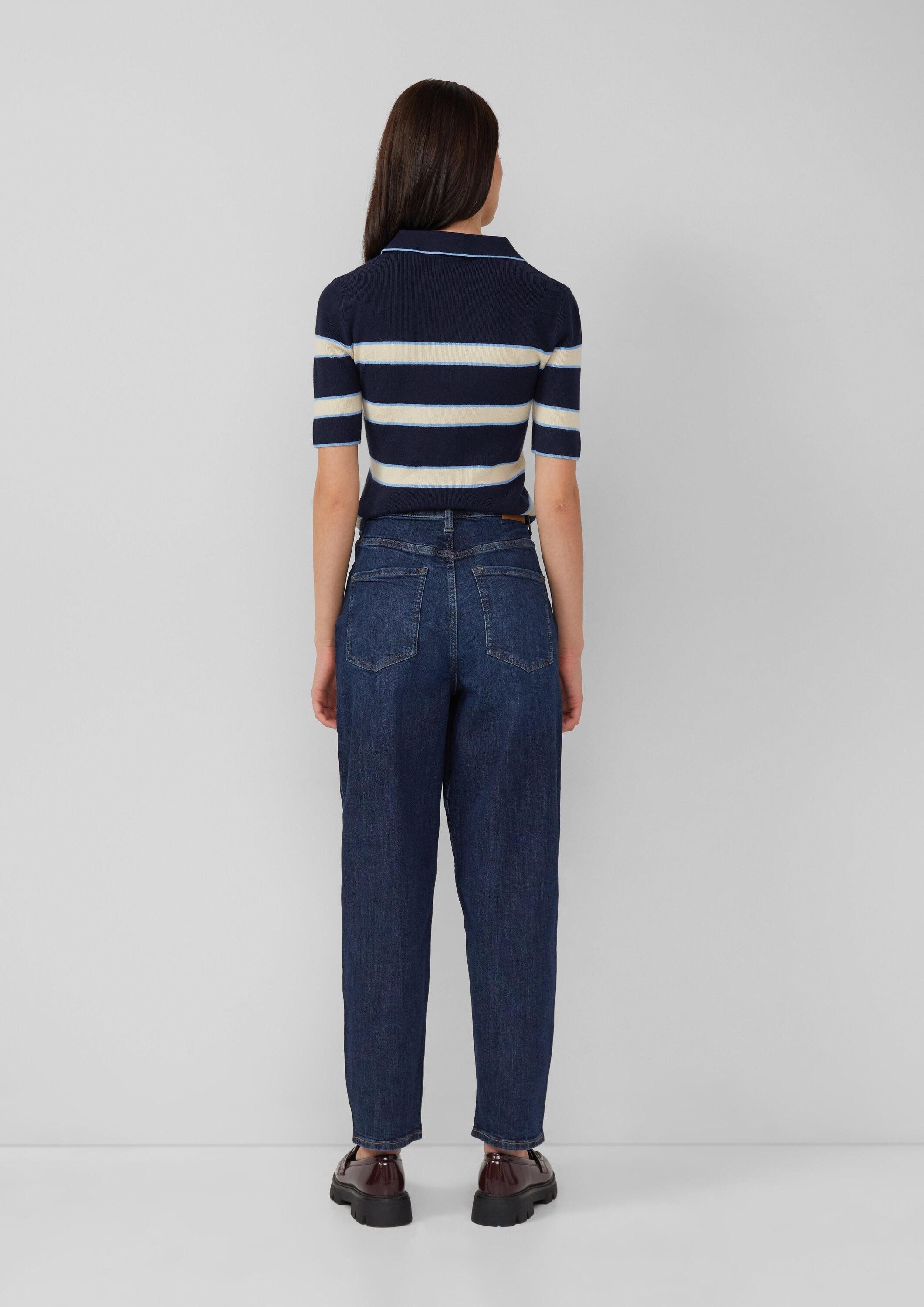 s.Oliver Weite Jeans Jeans-Hose Ankle Jeans / Regular Fit / High Rise / Barrel Leg / 360° Denim