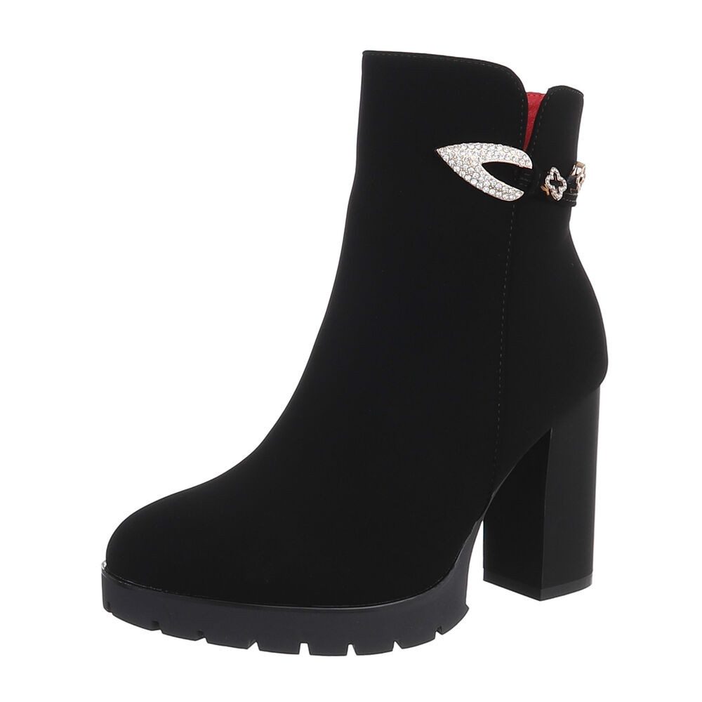 Ital-Design Damen Freizeit High-Heel-Stiefelette (87108572) Blockabsatz günstig online kaufen
