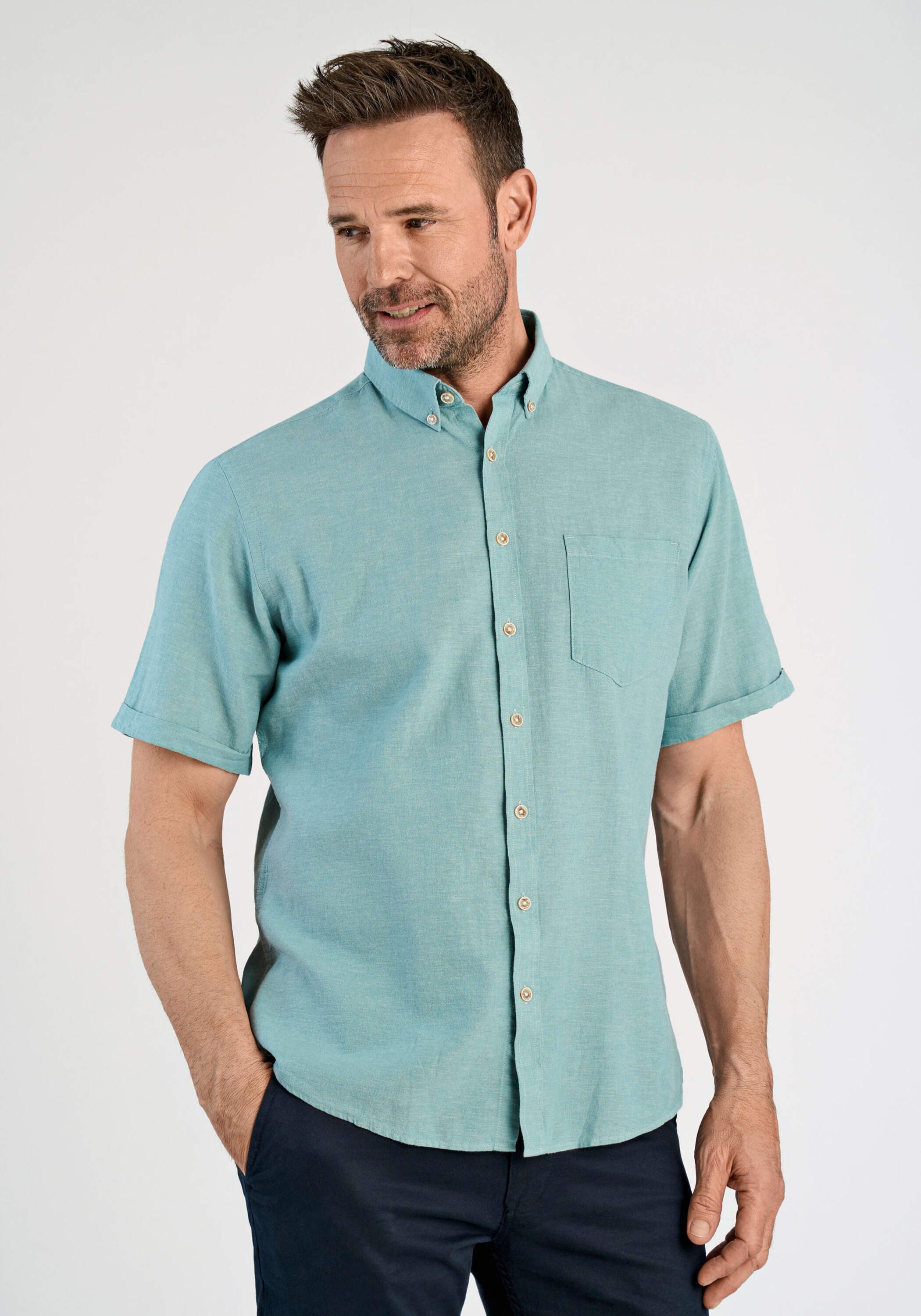 JACK’S Leinenhemd Leinenhemd (Kurzarm) Regular Fit