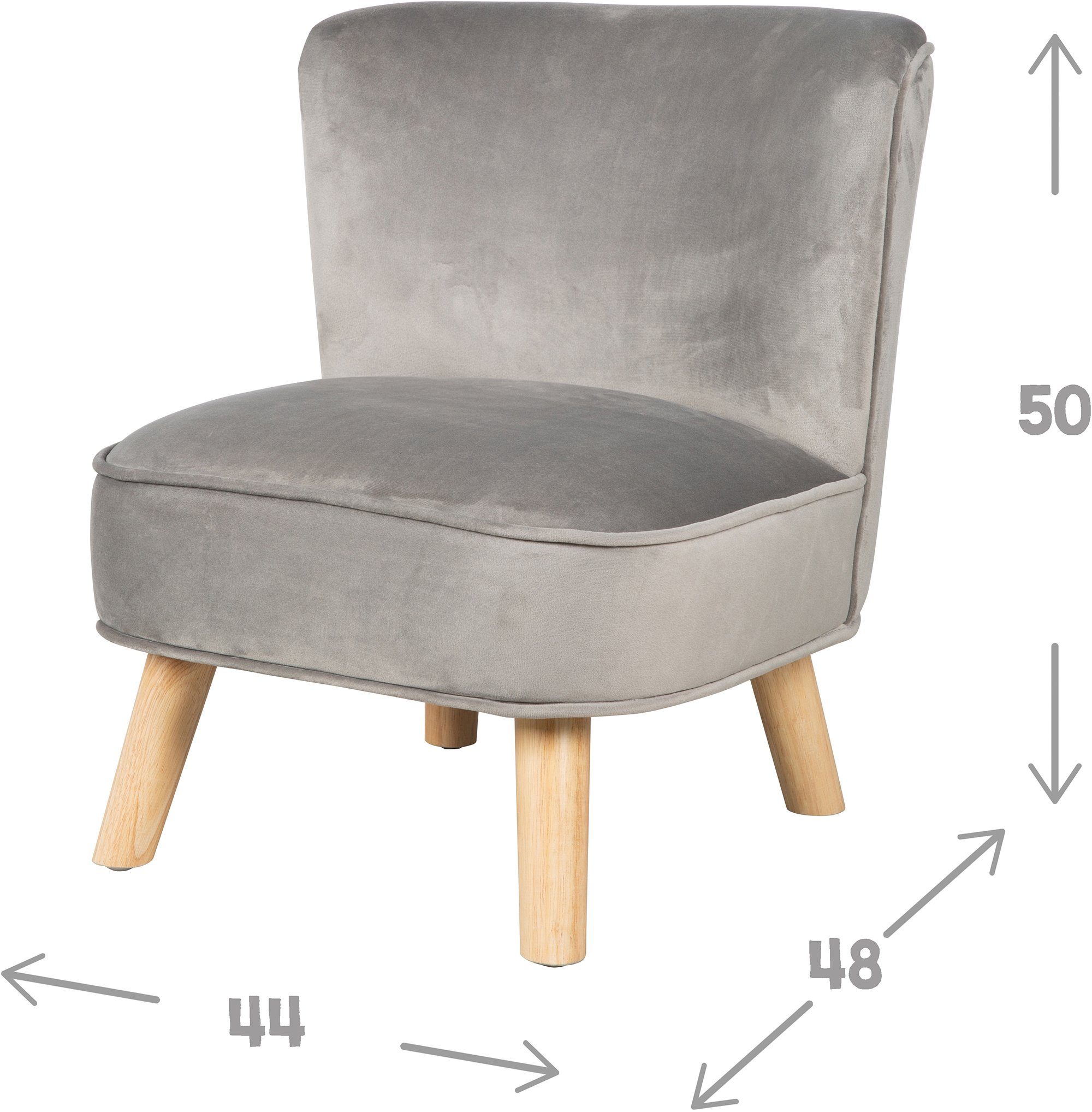roba® Sessel »Lil Sofa«, mit Holzfüßen-HomeTrends