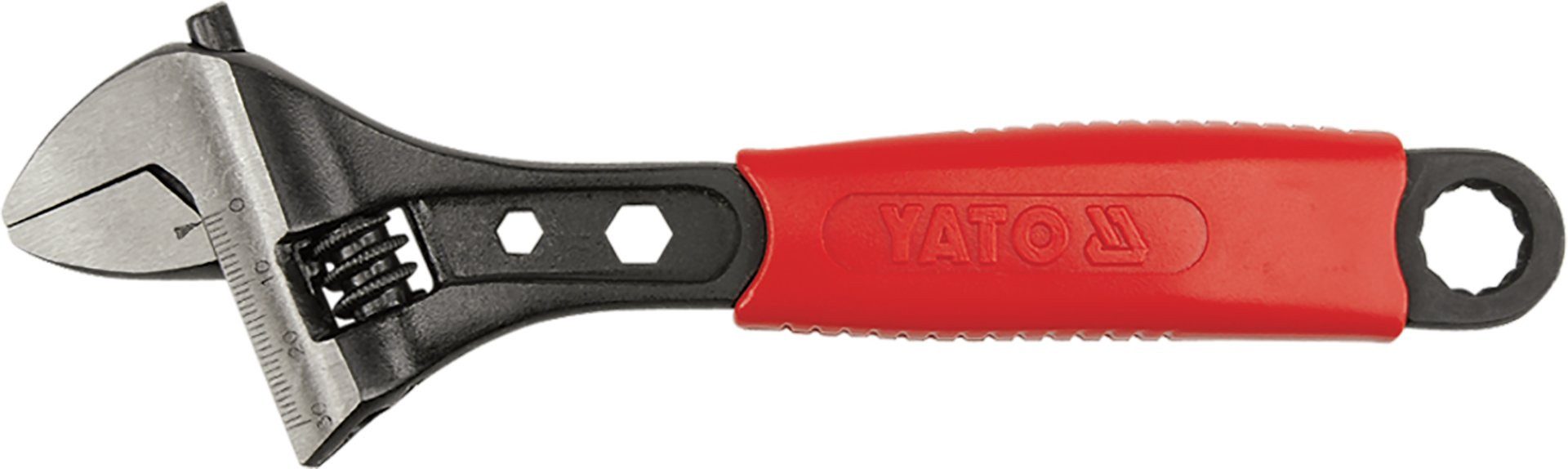 Yato Bit-Schraubendreher Verstellbarer Schraubenschlüssel 300 mm CrV mit Gummigriff, (Verstellbarer Schraubenschlüssel 300 mm CrV mit Gummigriff, Verstellbarer Schraubenschlüssel 300 mm CrV mit Gummigriff)