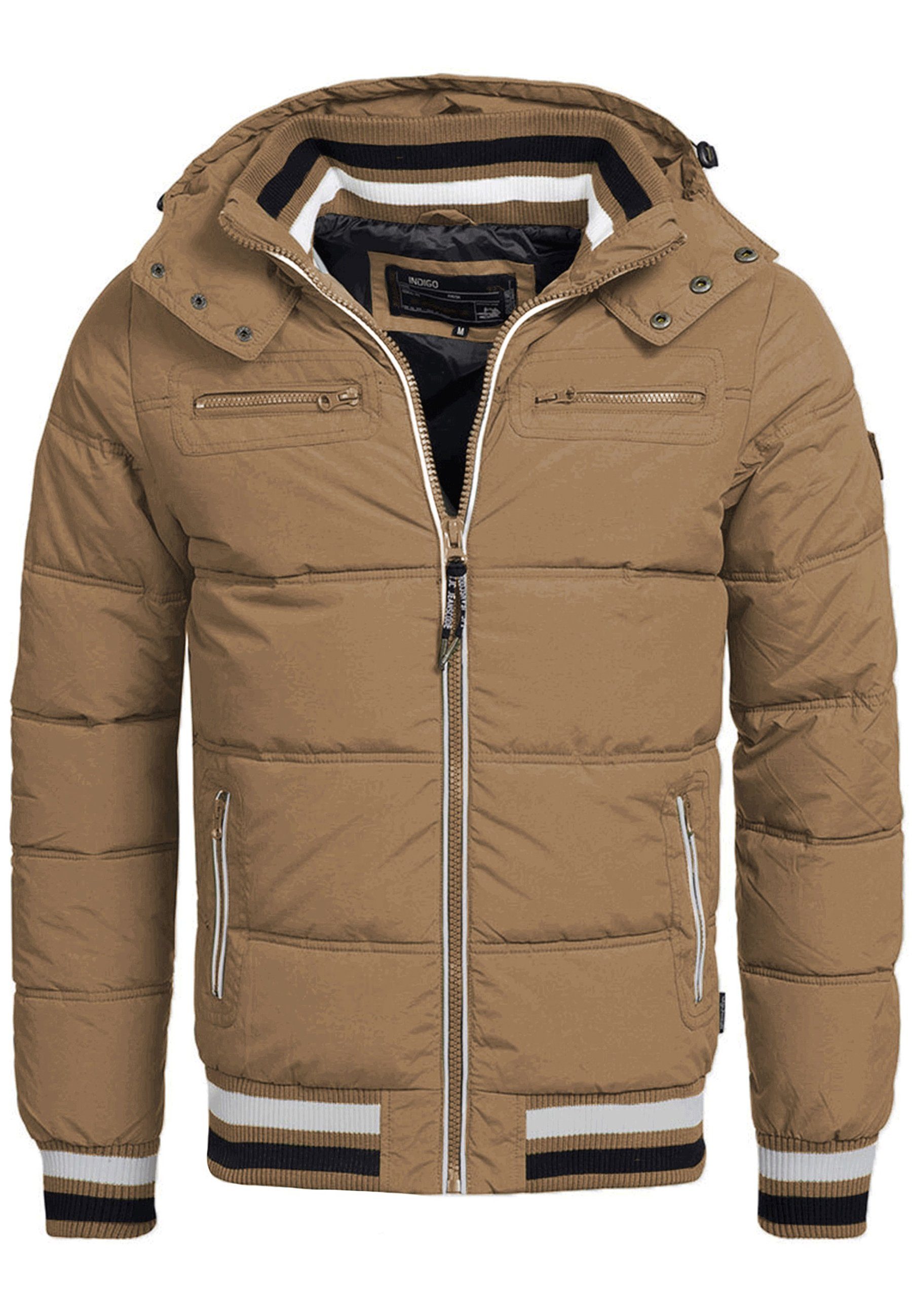 Indicode Winterjacke Marlon mit sportlichem Rippstrickbündchen günstig online kaufen