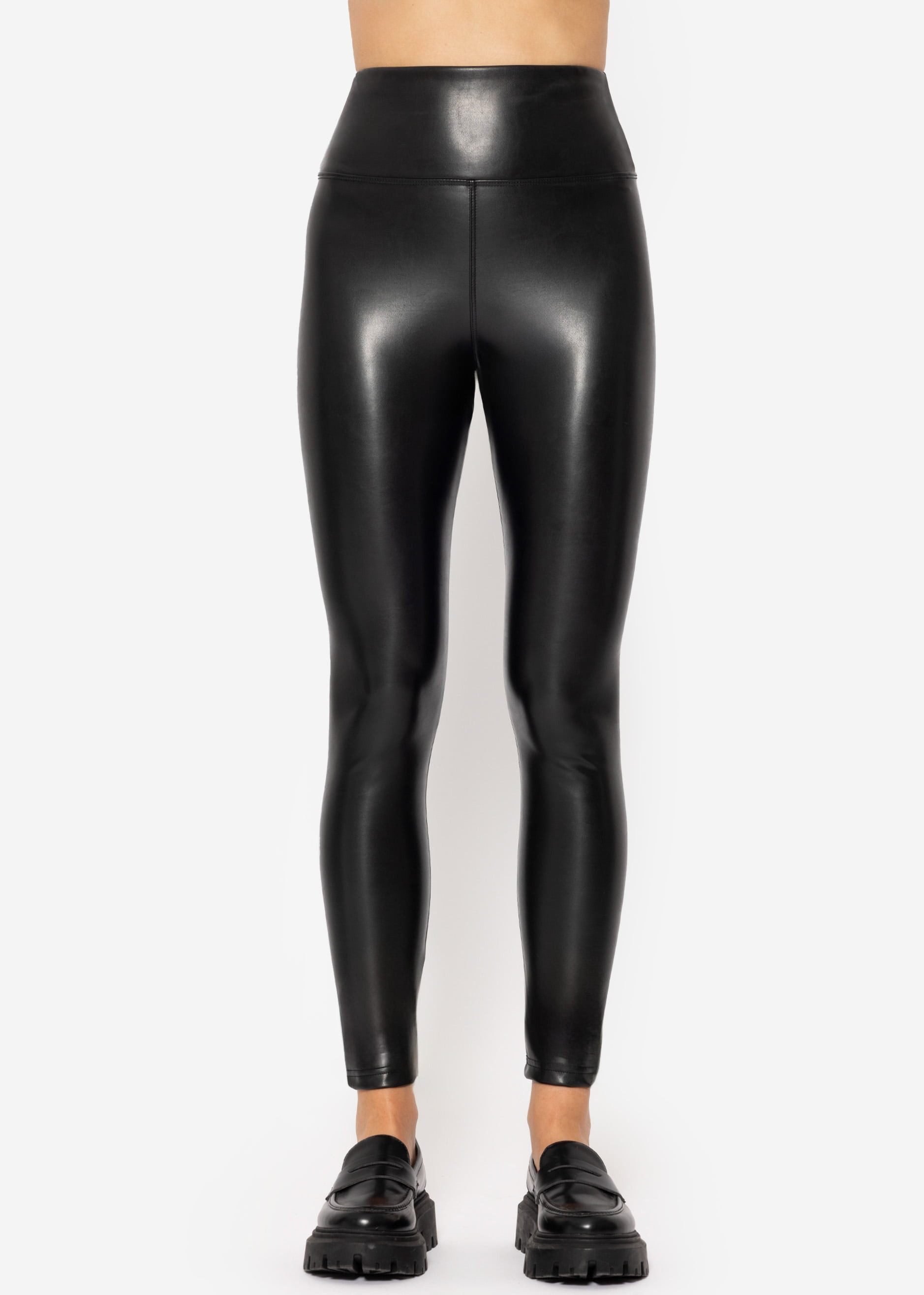SASSYCLASSY Lederhose Highwaist Thermoleggings Damen in günstig online kaufen