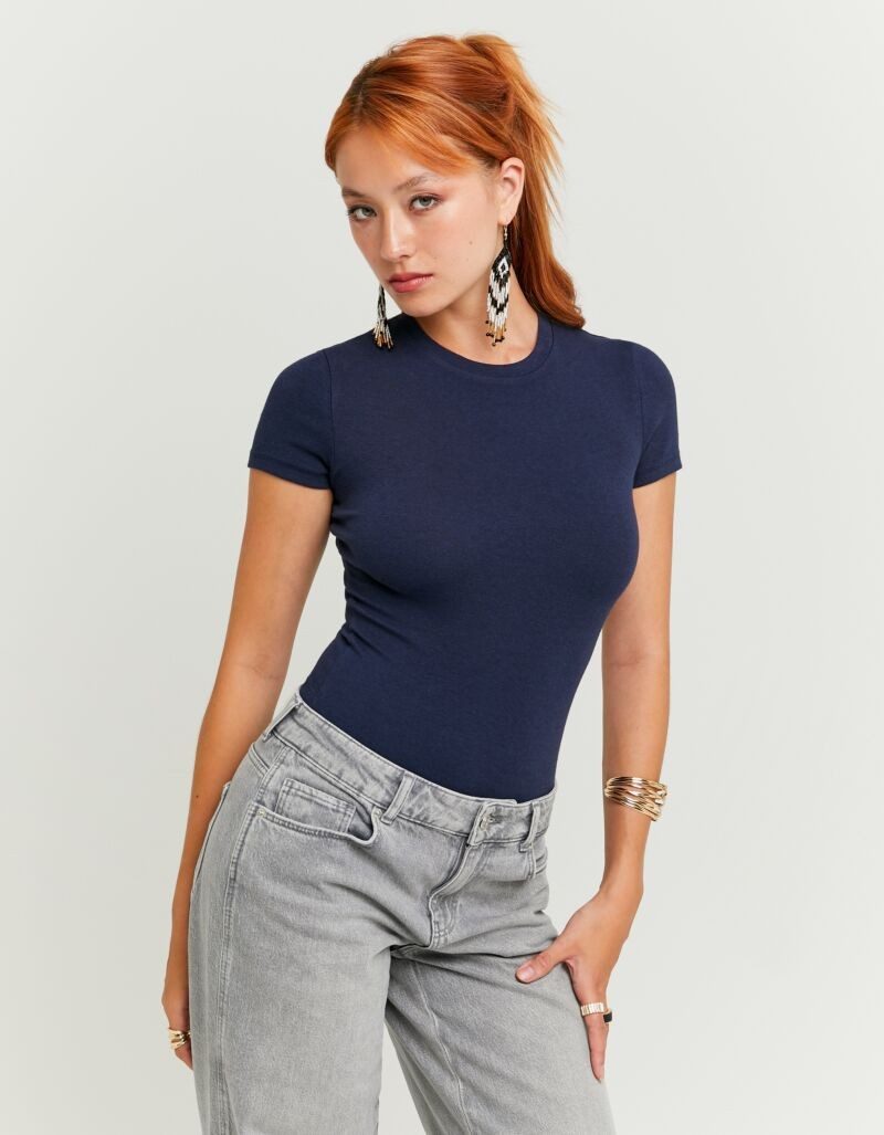 Tally Weijl Kurzarmbody SBOCOCOSYT Baumwollmischung, Basic, eng anliegend günstig online kaufen