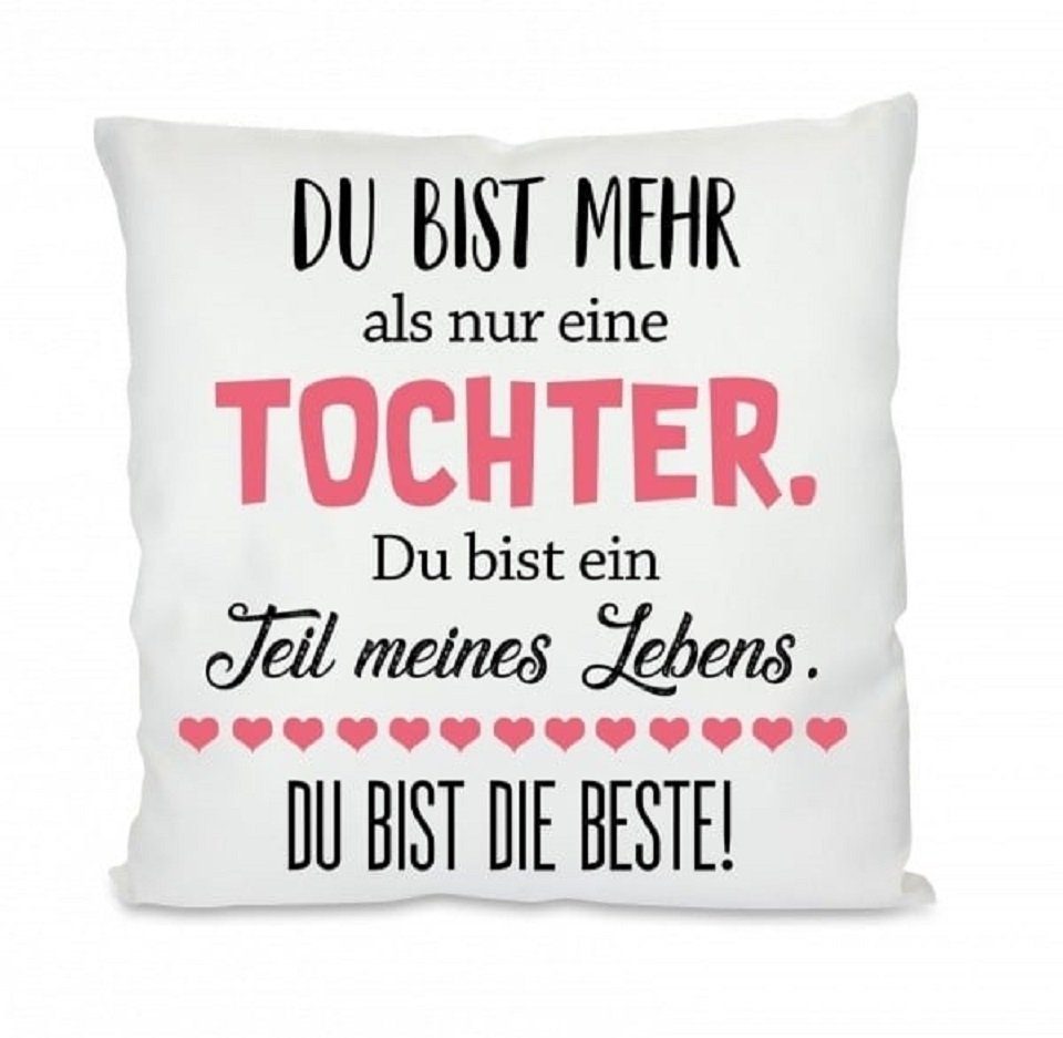 Herzbotschaft Dekokissen Kissen mit einseitigem Motiv Du bist mehr als nur günstig online kaufen