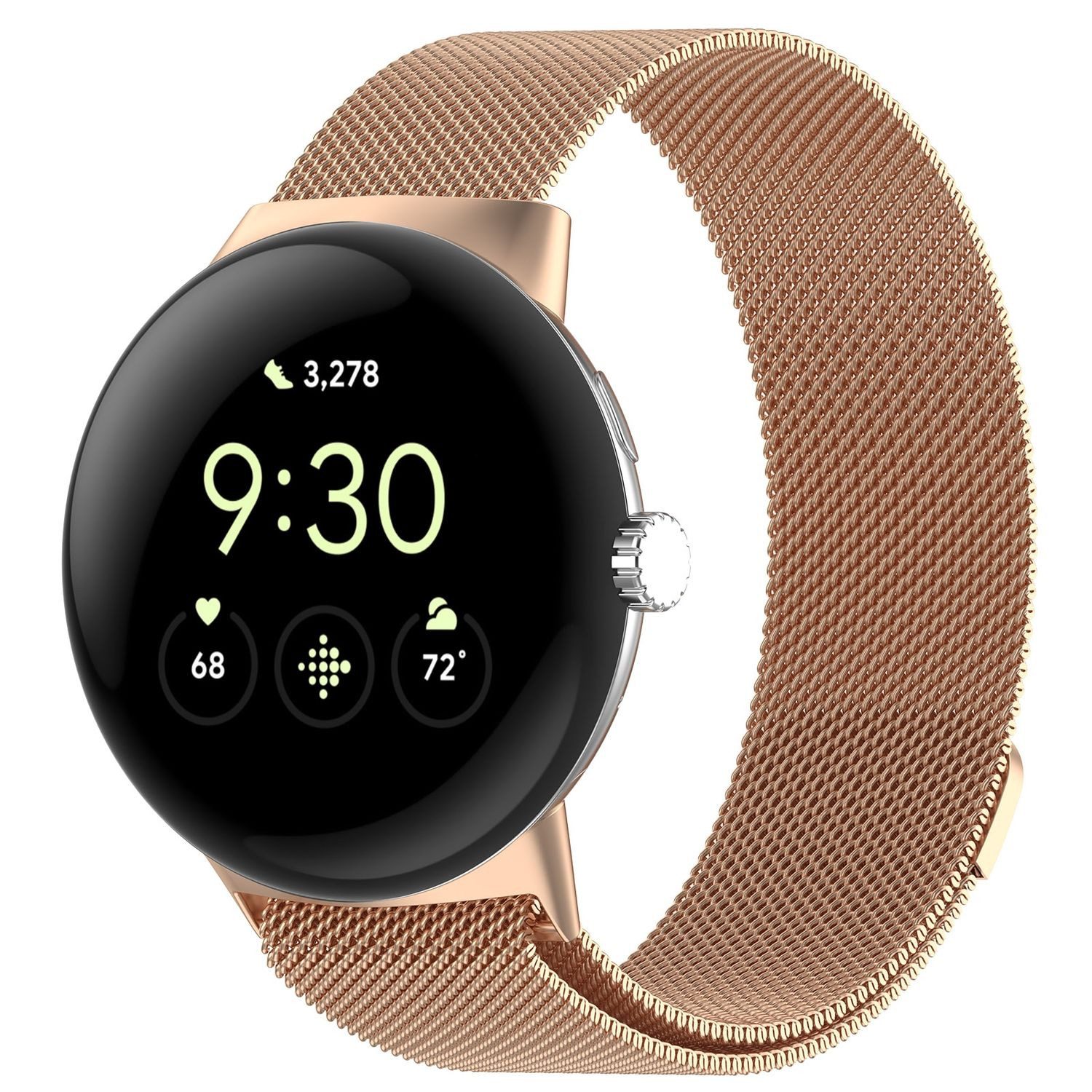 Wigento Smartwatch-Armband Für Google Pixel Watch 3 45mm Metall Magnetversc günstig online kaufen