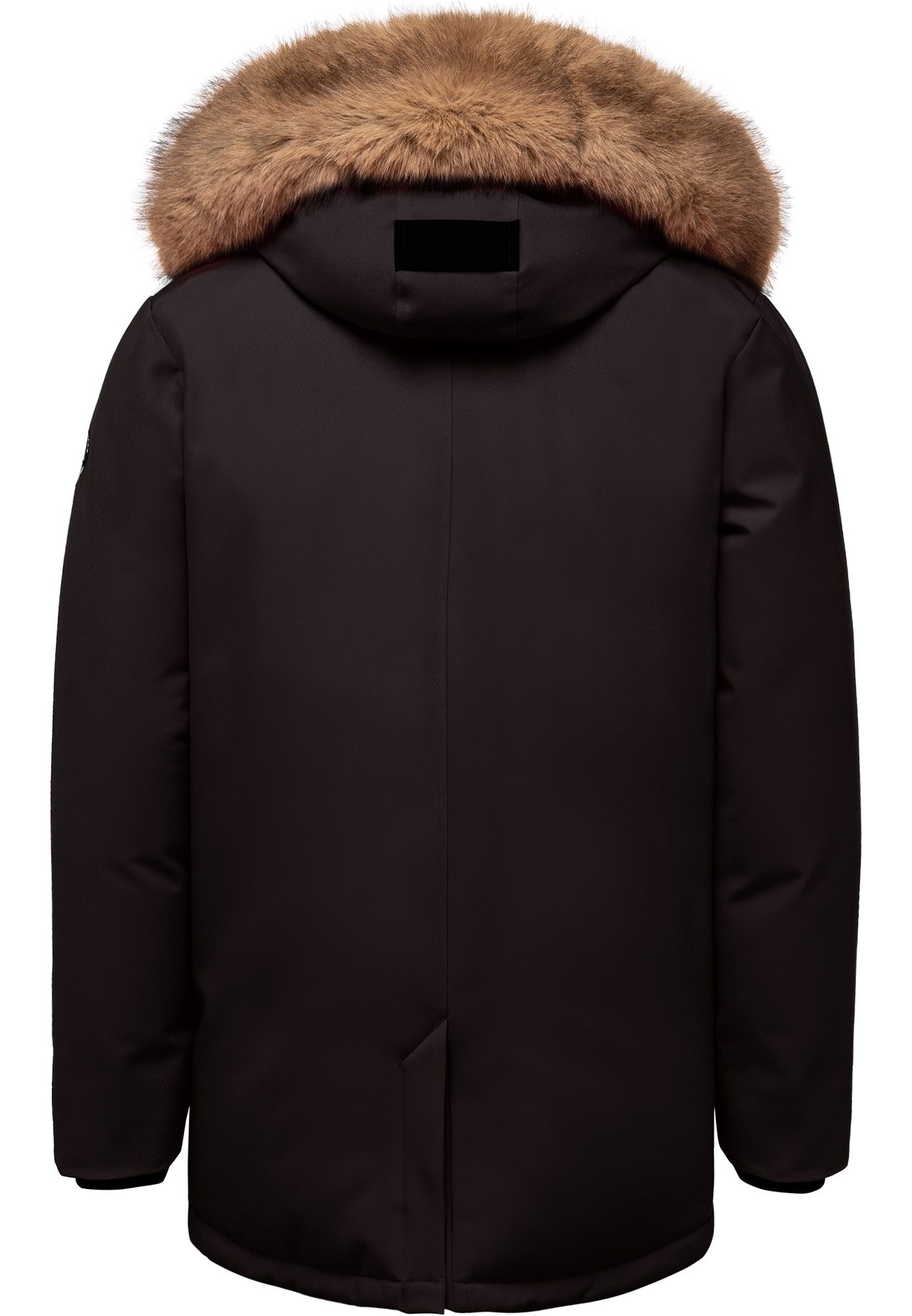 Amaci&Sons Winterjacke NORWALK Winterjacke Herren Gefütterte Dicke Glanz Winter Jacke Mantel Parka mit Kapuze – Bild 2 von 2
