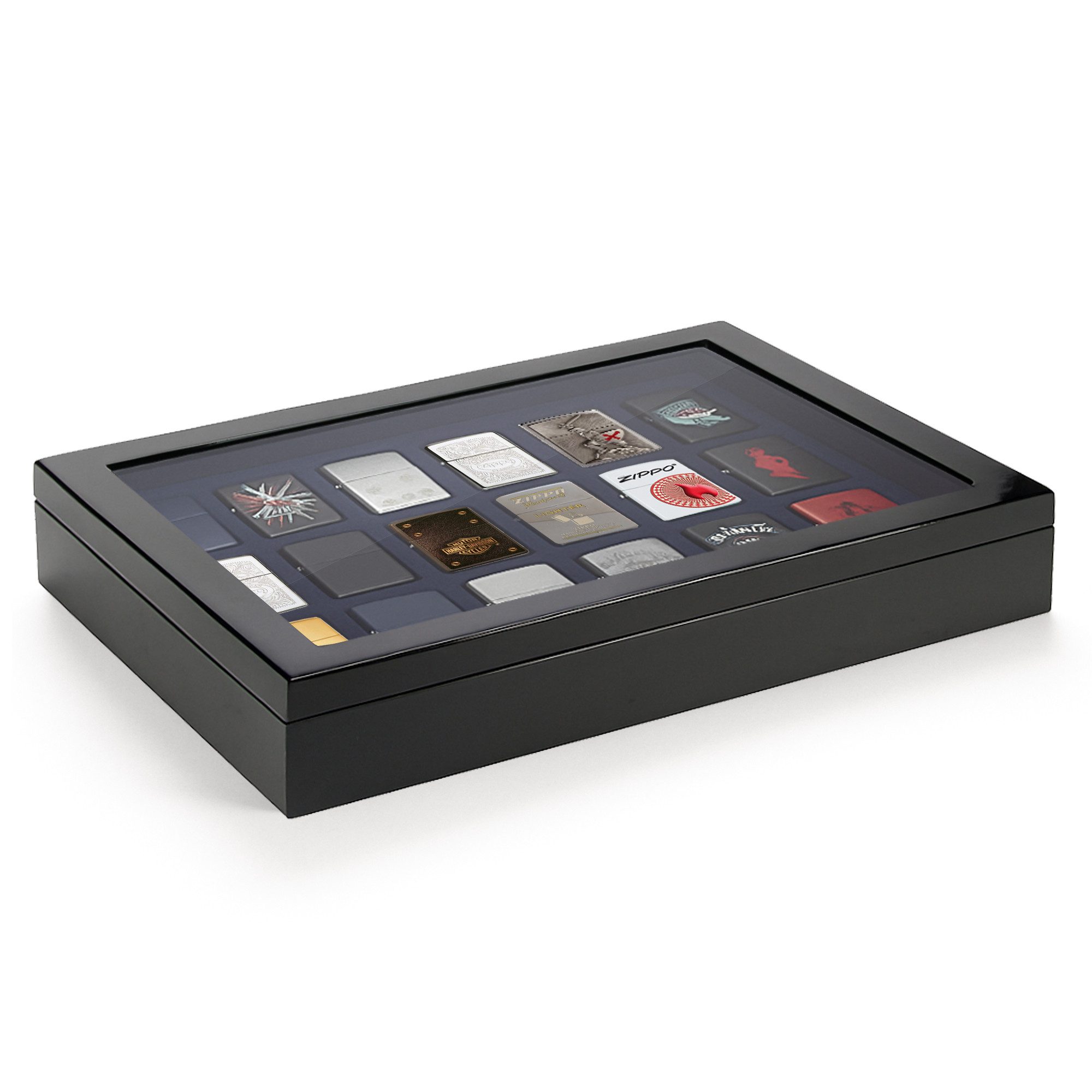 Safe-Album Vitrine Vitrine für Zippo-Feuerzeuge Abdeckung mit Magnetverschl günstig online kaufen