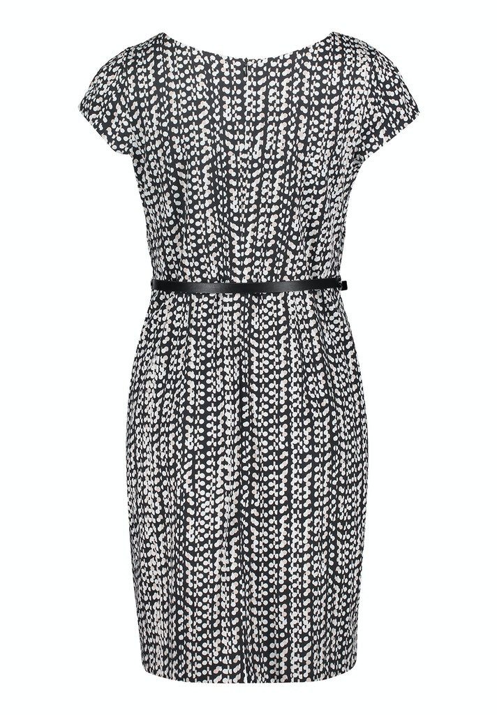 Betty&Co Cocktailkleid Kleid Kurz 1/2 Arm Black-Nature günstig online kaufen