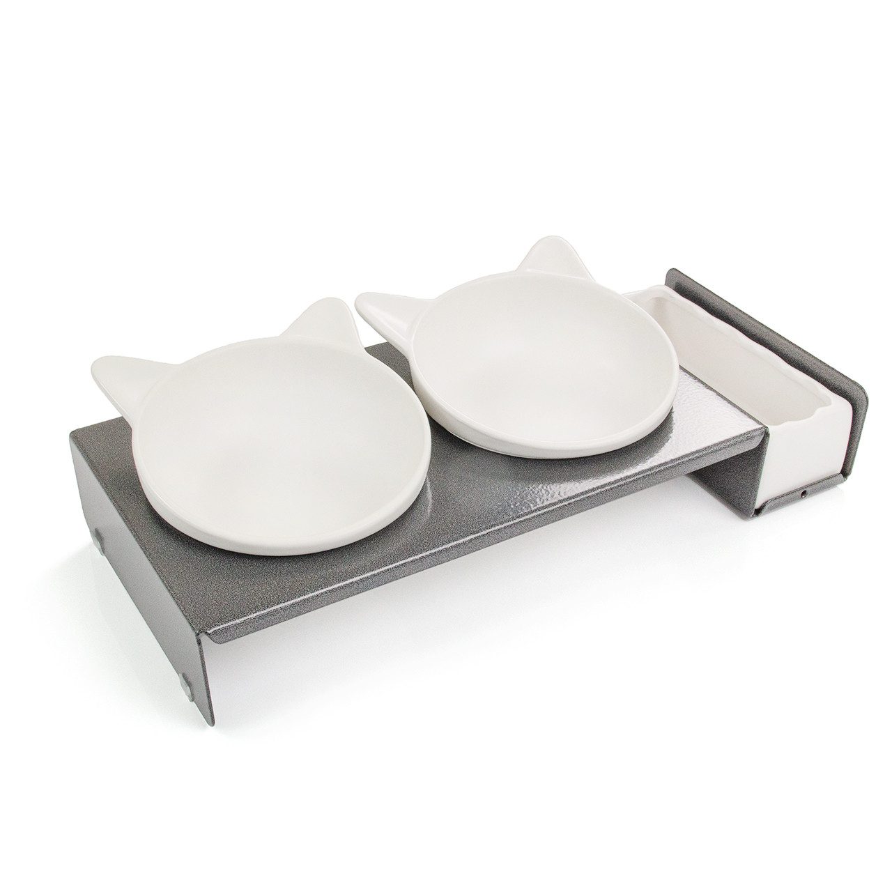 Futterstation - Industrial Foodbar - Futterstation aus Metall mit Keramikschalen