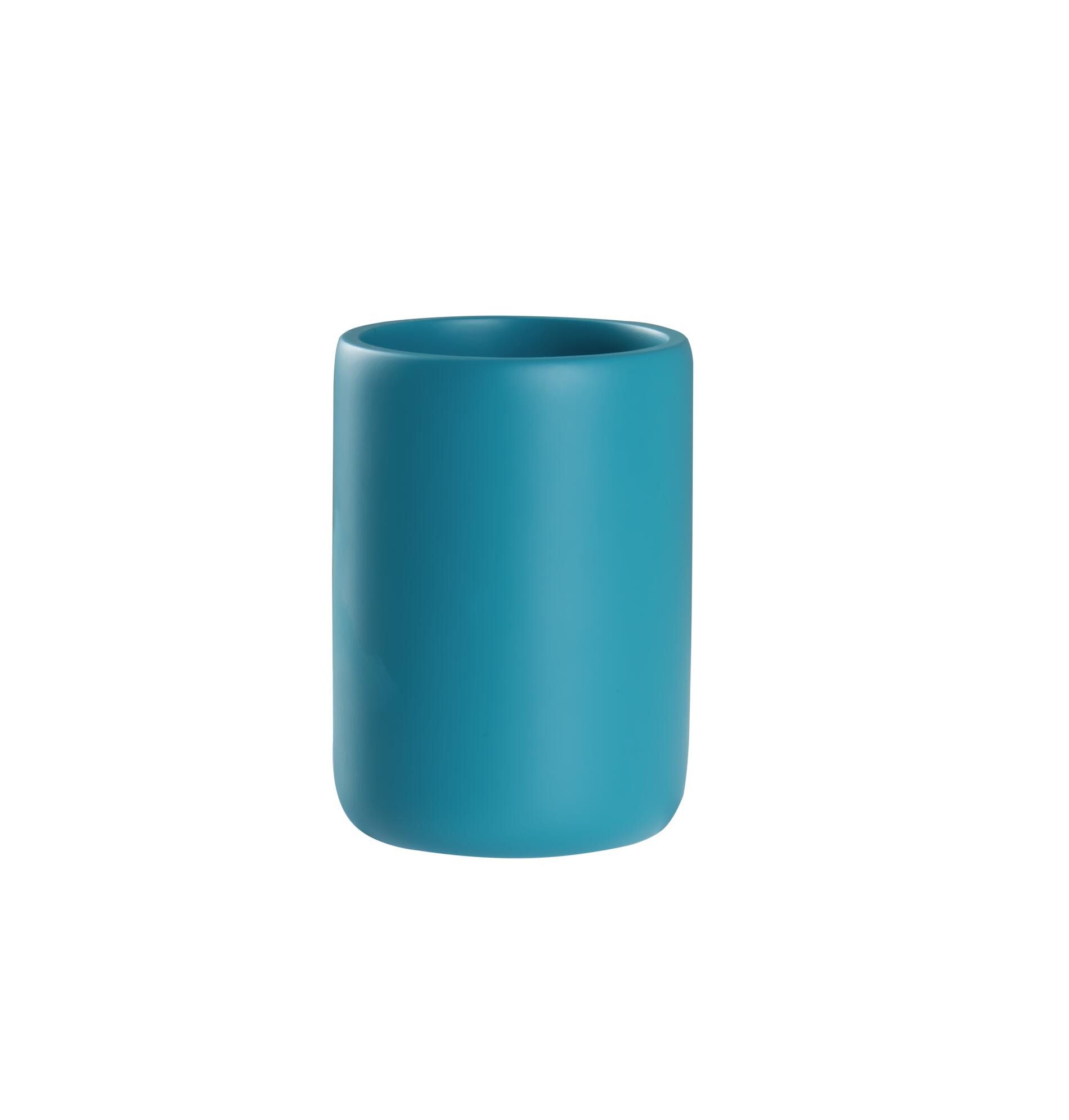 Ridder Badaccessoire-Set Aufbewahrungsbecher Dahlia petrolblau günstig online kaufen