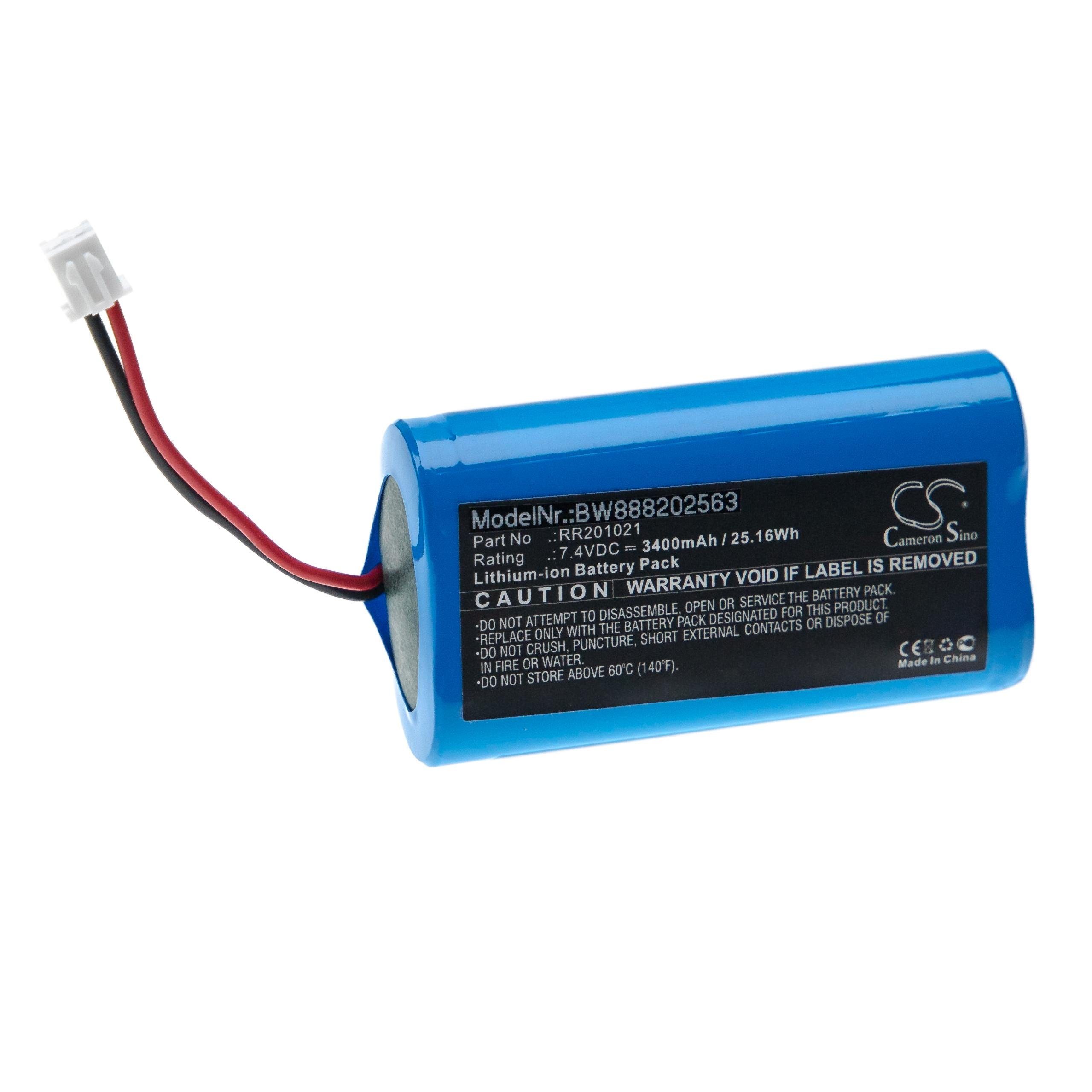 vhbw kompatibel mit Infralan Splicer HS 15C, HS 15O Akku Li-Ion 3400 mAh (7,4 V)