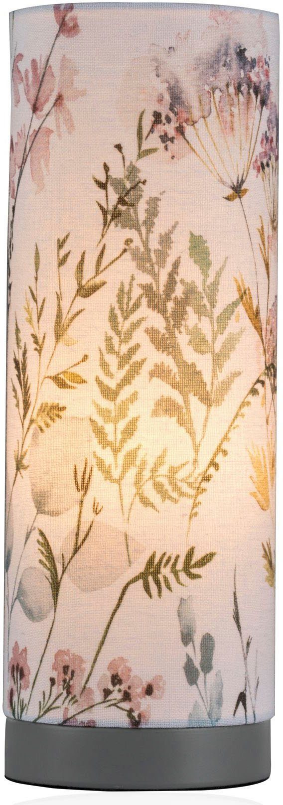 Pauleen Tischleuchte Flowery Romance, ohne Leuchtmittel, E14, Stoffschirm B günstig online kaufen