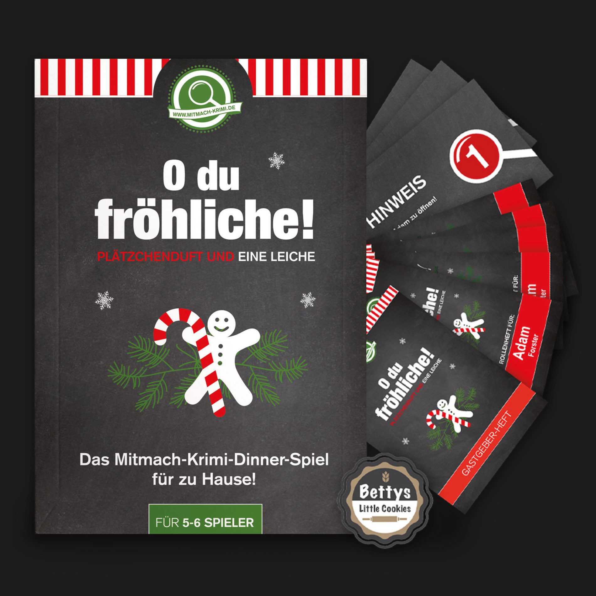 mitmach-krimi Spiel Krimi-Dinner, O du fröhliche - Plätzchenduft und eine Leiche