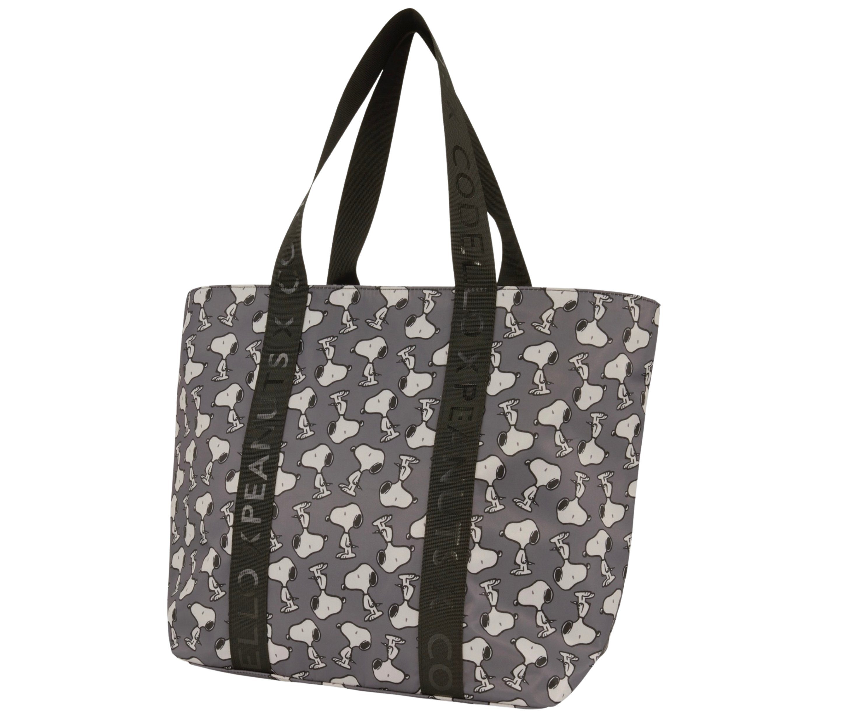 Codello Shopper Codello Peanuts Shopper mit Snoopy Print Neue Kollektion Winter 23/24, 2 Innebnfächer mit Peanuts Snoopy-Print