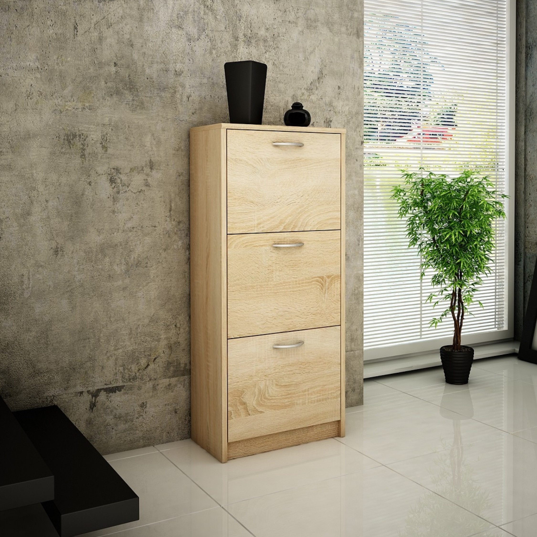 Home Collective Schuhschrank mit 3 aufklappbaren günstig online kaufen