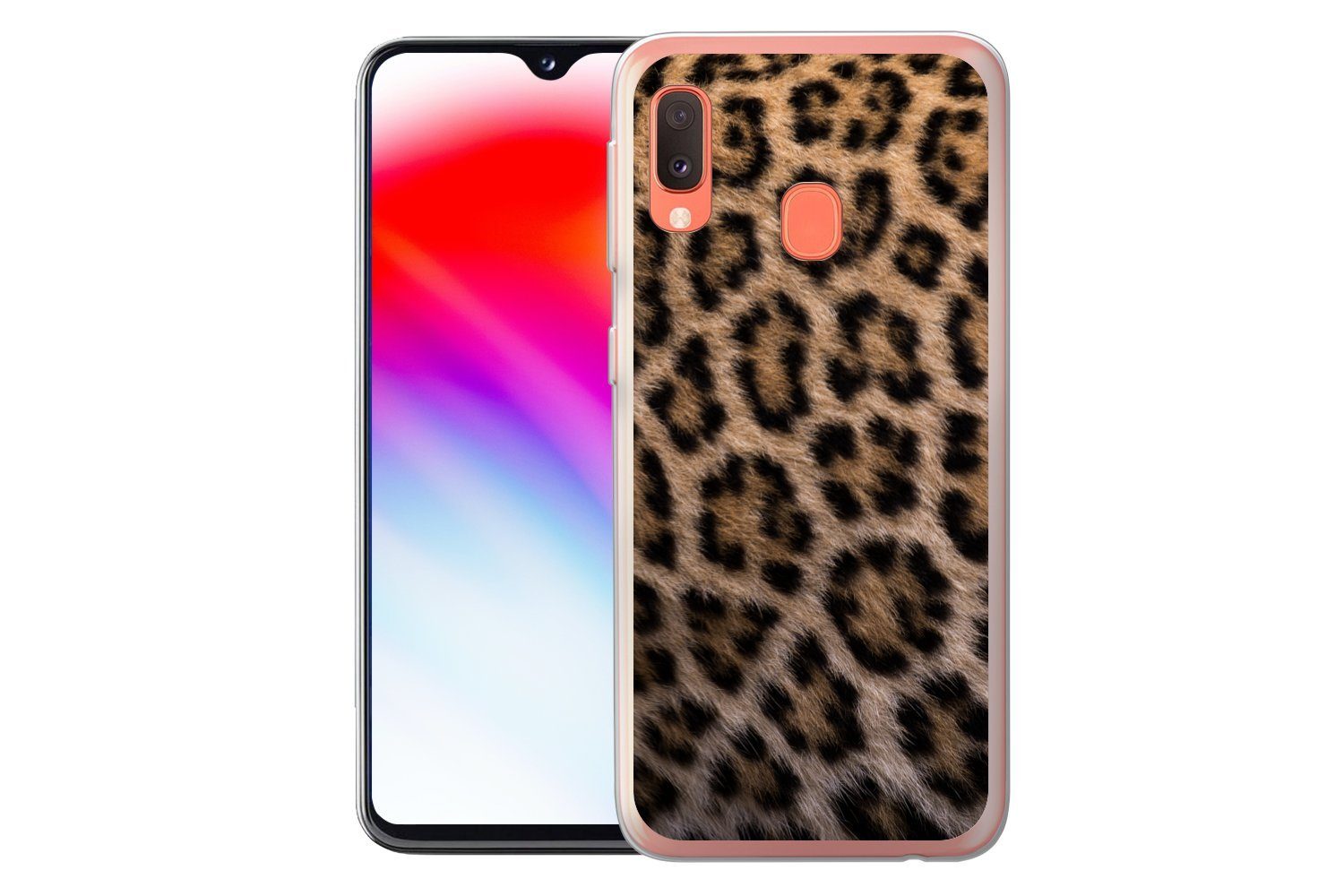 MuchoWow Handyhülle für Samsung Galaxy A20e Panther Druck, Smartphone-Bumper, Print, Handy Schutzhülle Dünn