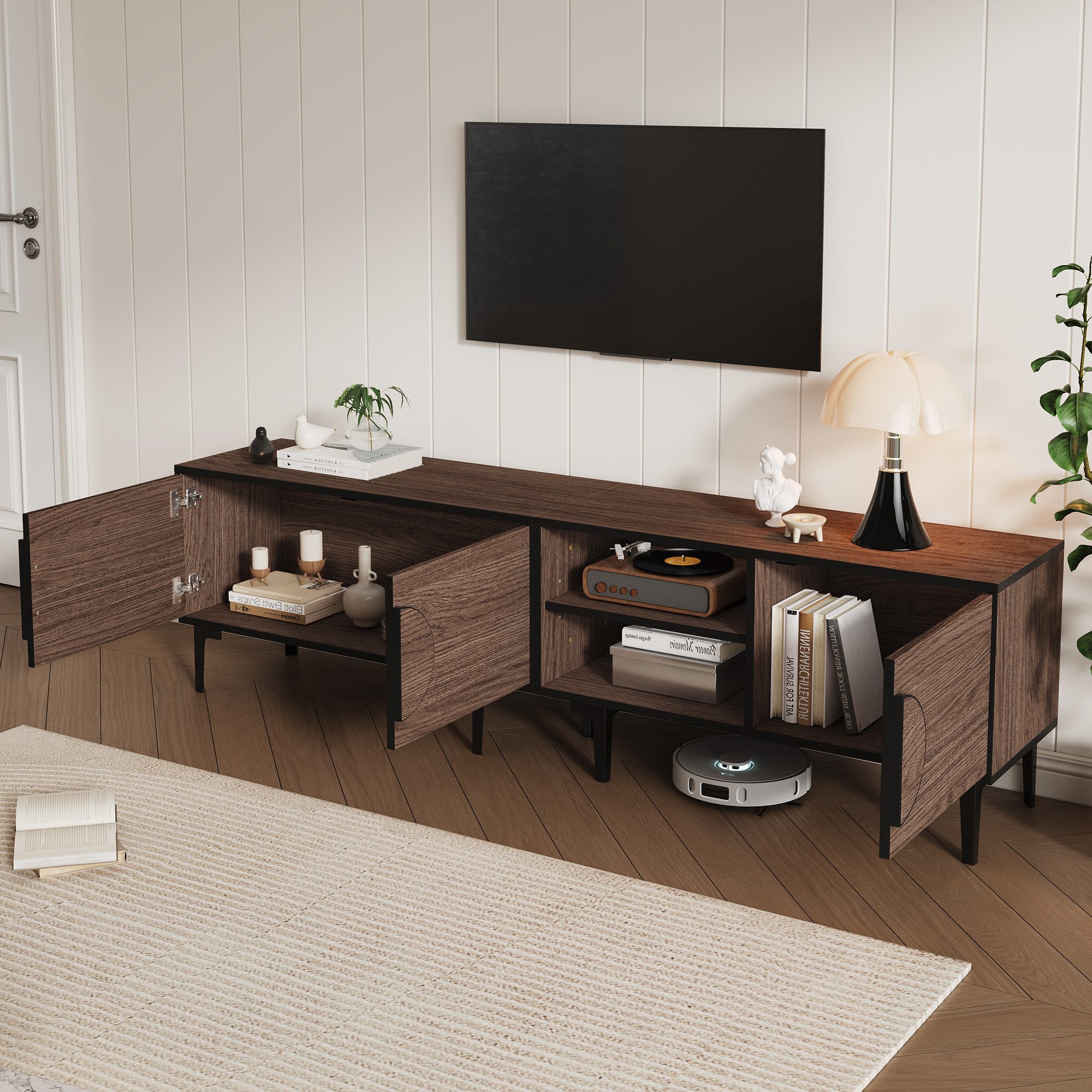 Merax Lowboard für 80-Zoll-Fernseher (1 St., 180*35*49cm), TV-Board mit 3 T günstig online kaufen