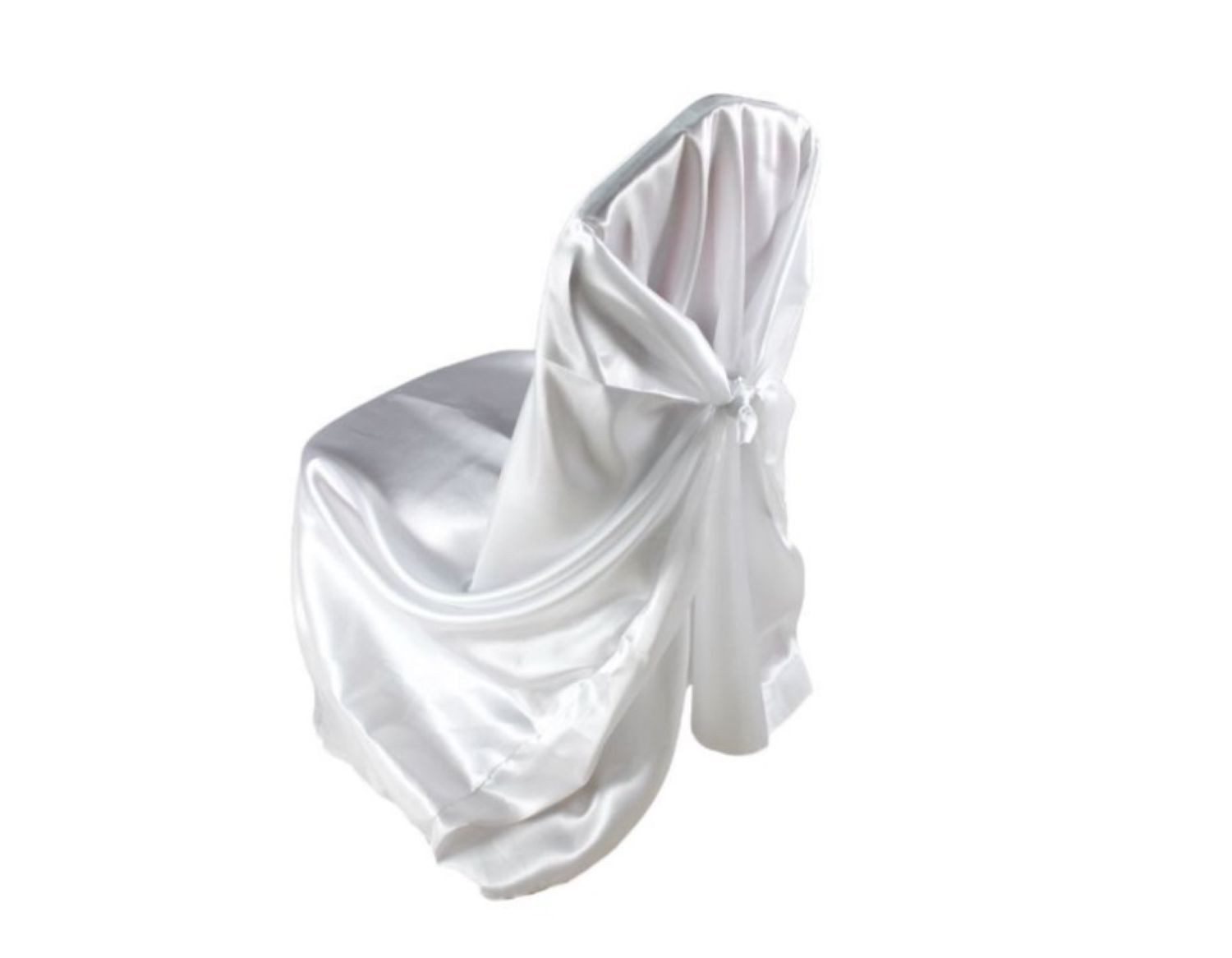 Jirex Trading Company Stuhlhusse Professionelle Stuhlhusse aus Satin Weiß Stuhlbezug Hochzeit