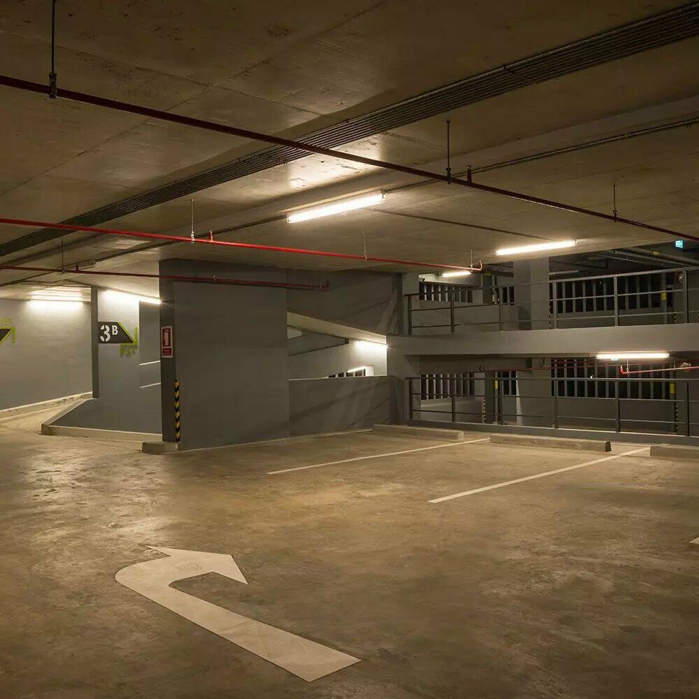 Deckenleuchte, etc-shop Leuchten Lager SMD Garagen LED Decken Keller Wannen Set Hallen 6er
