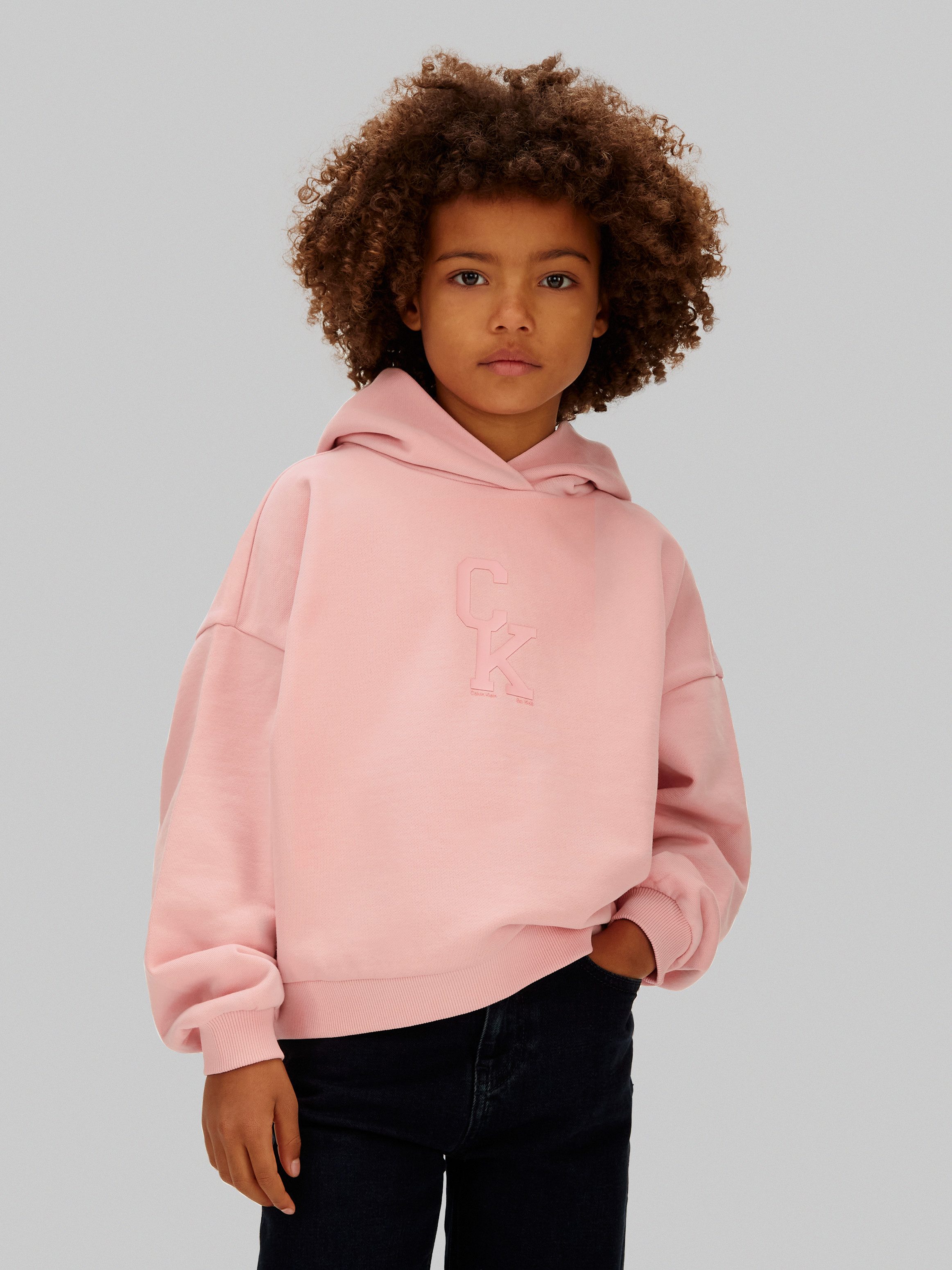 Calvin Klein Jeans Kapuzensweatshirt HOODED SWEATSHIRT Regular fit für Kinder mit Kapuze – Bild 2 von 5