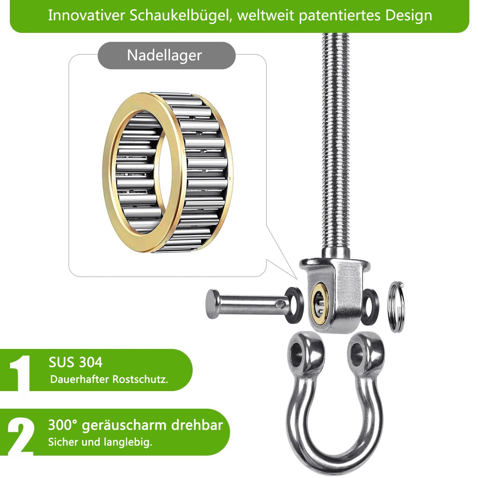 Coonoor Deckenhalter Deckenhaken Schwerlast Schaukelhaken Schaukel, günstig online kaufen
