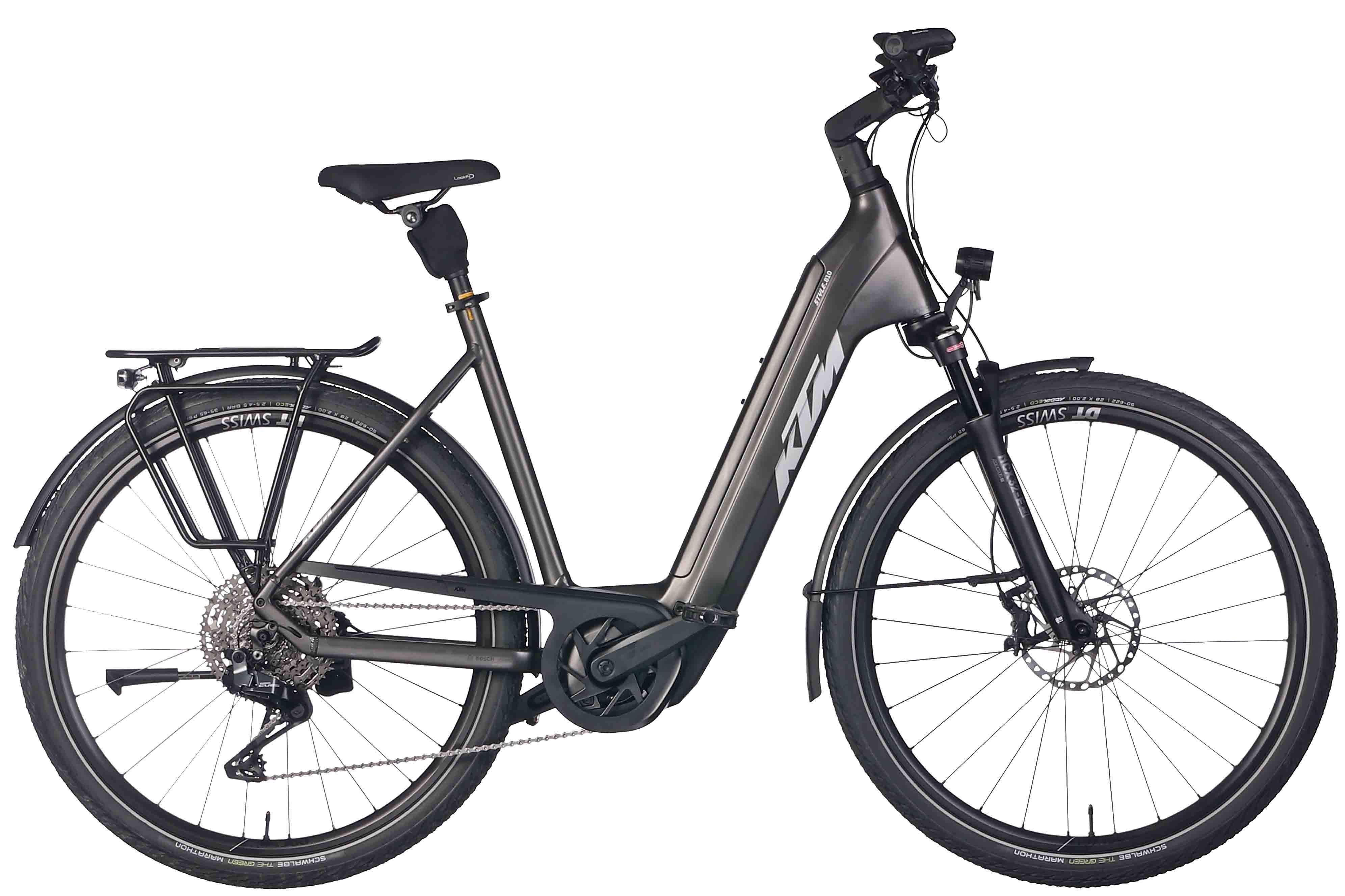 KTM E-Bike KTM Macina Style 810 Di2 800 Wh Damen grau 2026, 11 Gang SHIMANO CUES Di2 U8050-11 SGS shadow, Kettenschaltung, Bosch Performance Line CX GEN5 smart System, 800 Wh
