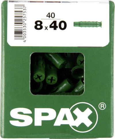 SPAX Schrauben- und Dübel-Set Spax Spreizdübel 8.0 x 40 mm - 40 Stück