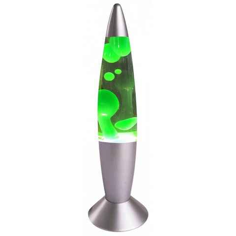 7even Lavalampen Lava Lampe Rakete 35cm Grün-Klar