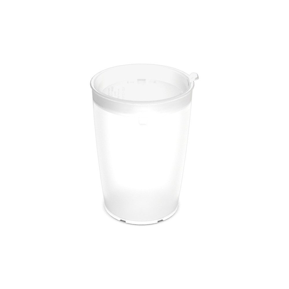 Ornamin Schnabelbecher Pflegebecher mit Schnabelaufsatz/Trinkaufsatz, 2-tlg., Kunststoff, Trinkhilfe l Alltagshilfe l BPA-frei l bruchstabil l Made in Germany