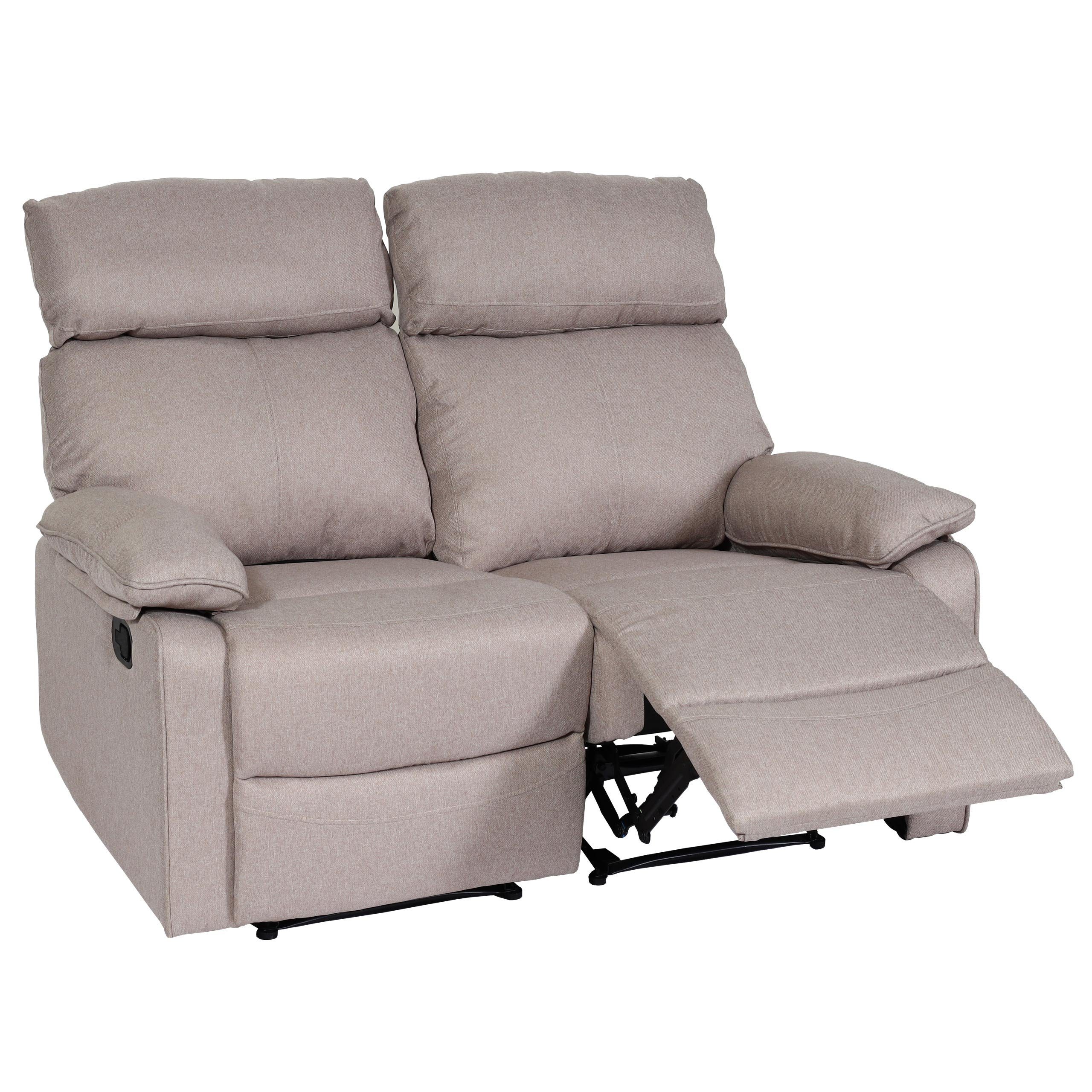 MCW-L93, mit MCW 2 Polsterung TV-Sessel grau-braun für Federkasten Kinosessel und Nosagfederung Personen,