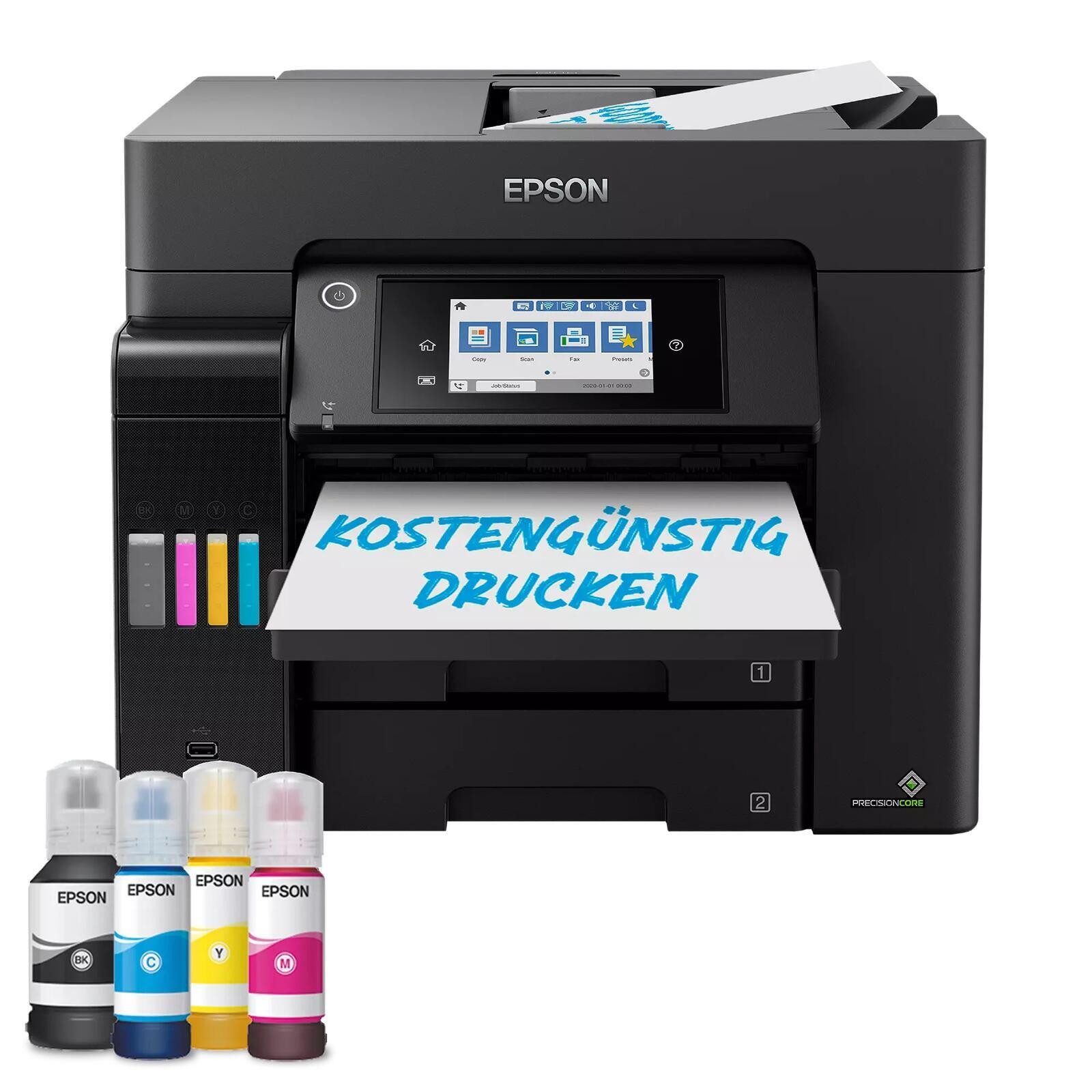 Epson ET-5855 Multifunktionsdrucker, (ADF (Automatischer Dokumenteneinzug)