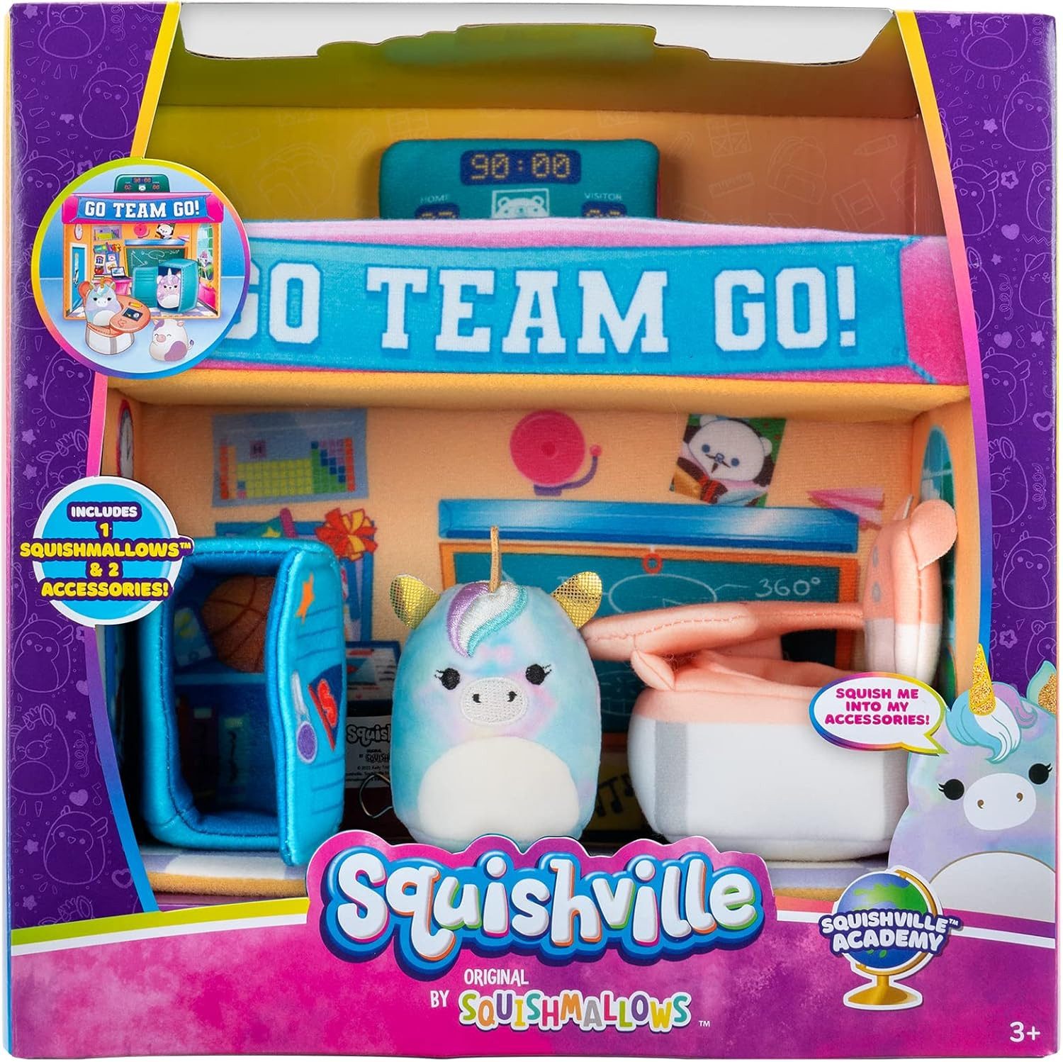 Squishmallow Plüschfigur Squishville Schule Spielset 5 günstig online kaufen