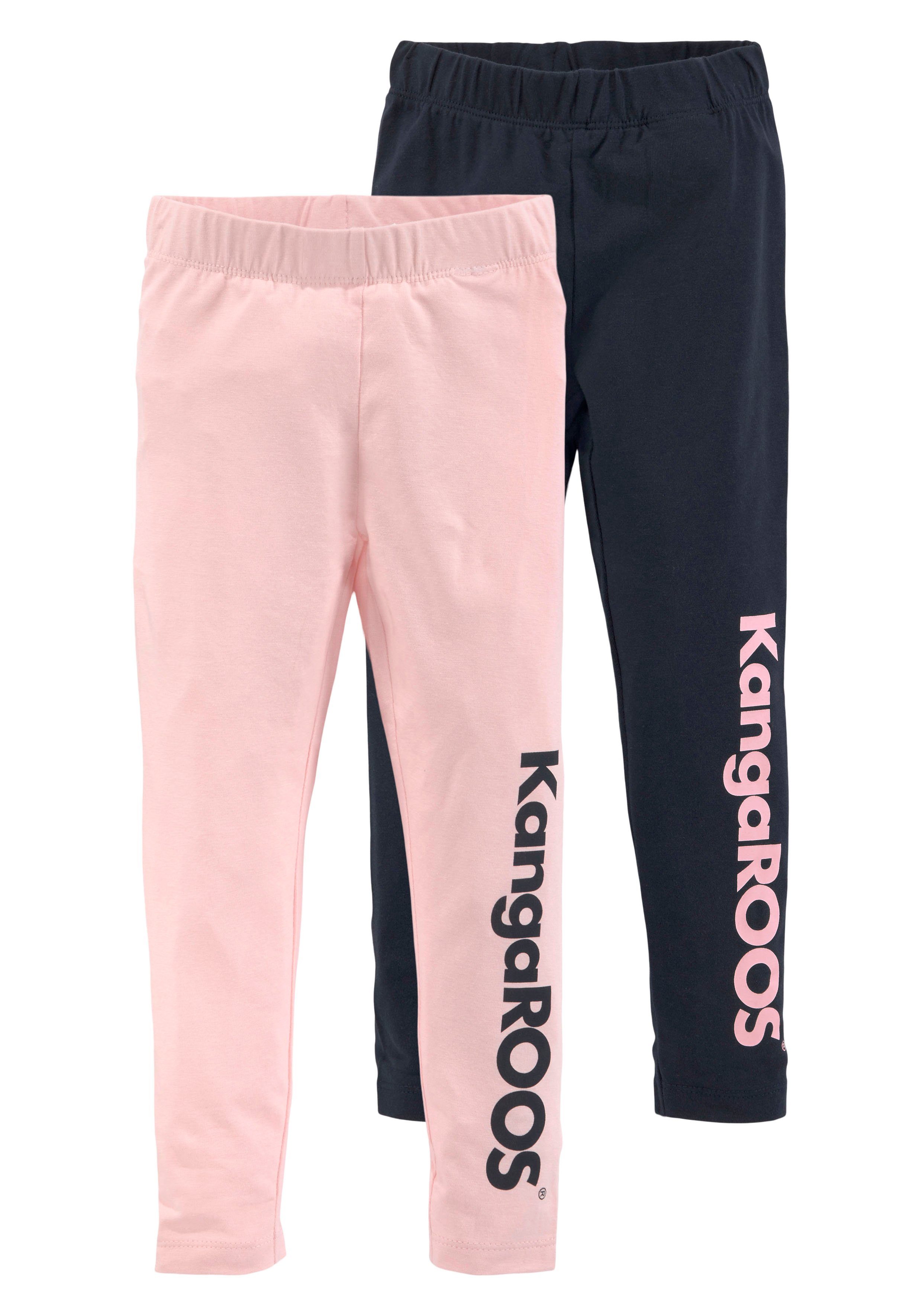 KangaROOS Leggings (Packung, 2-tlg) mit Logo-Schriftzug