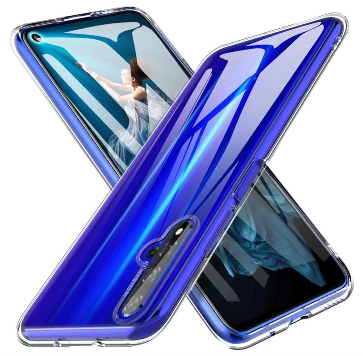 CoverKingz Handyhülle Huawei nova 5T Handy Hülle Silikon Cover Schutzhülle Soft Case klar
