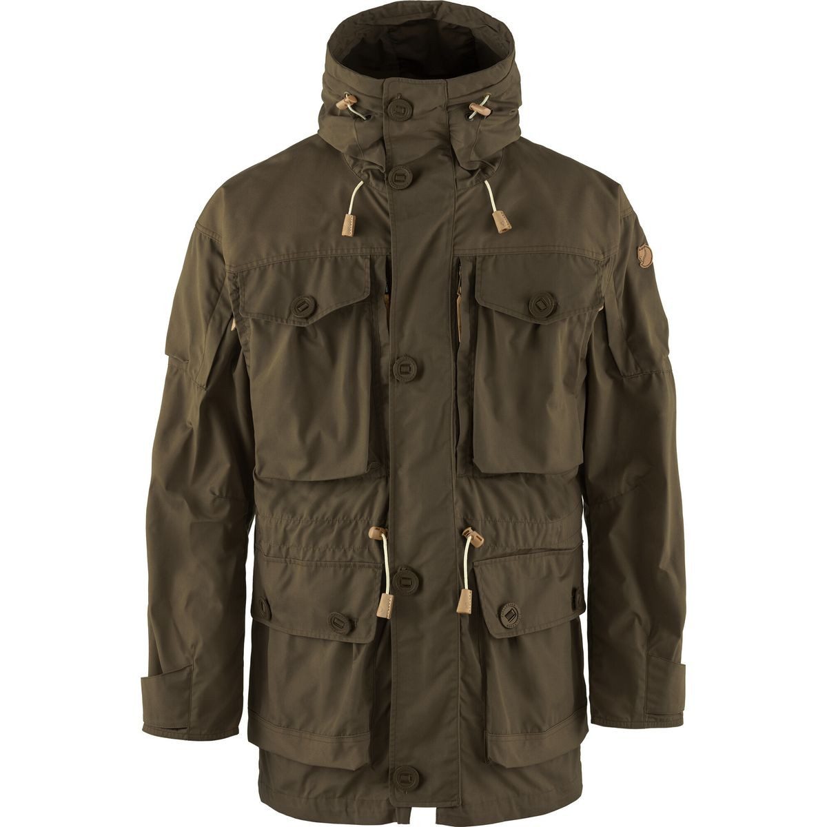 Fjällräven Steppjacke Smock No. 1 M Vielseitige Outdoor-Jacke mit winddichter Kapuze und zahlreichen