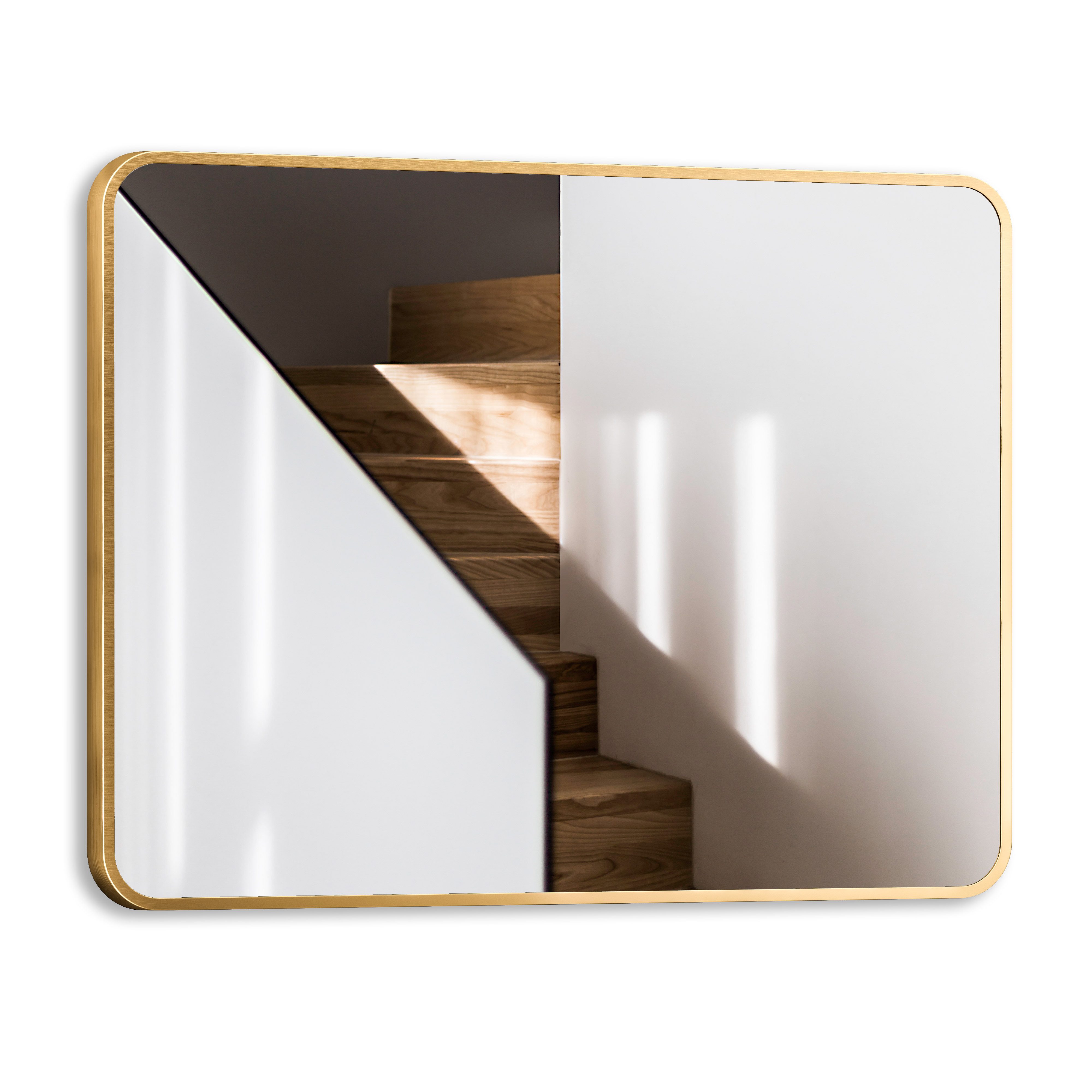 Badspiegel Spiegel Gold 80x60 50x70 40x60 Wandspiegel mit Alurahmen