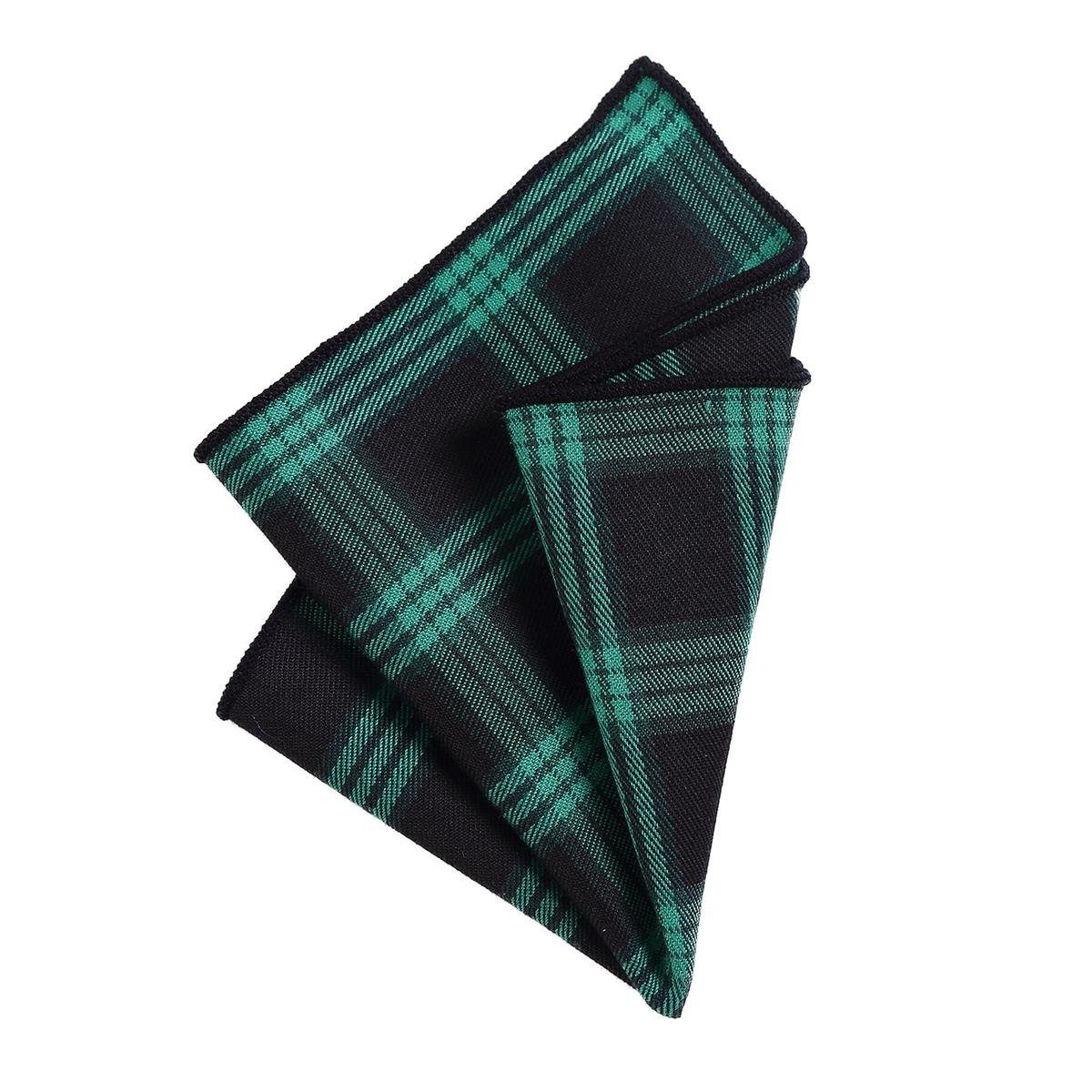 DonDon Einstecktuch DonDon Herren Hanky hochwertiges Einstecktuch 23 x 23 cm Baumwolle, (Packung, 1-St), vorgefaltet, kariert, Baumwolle