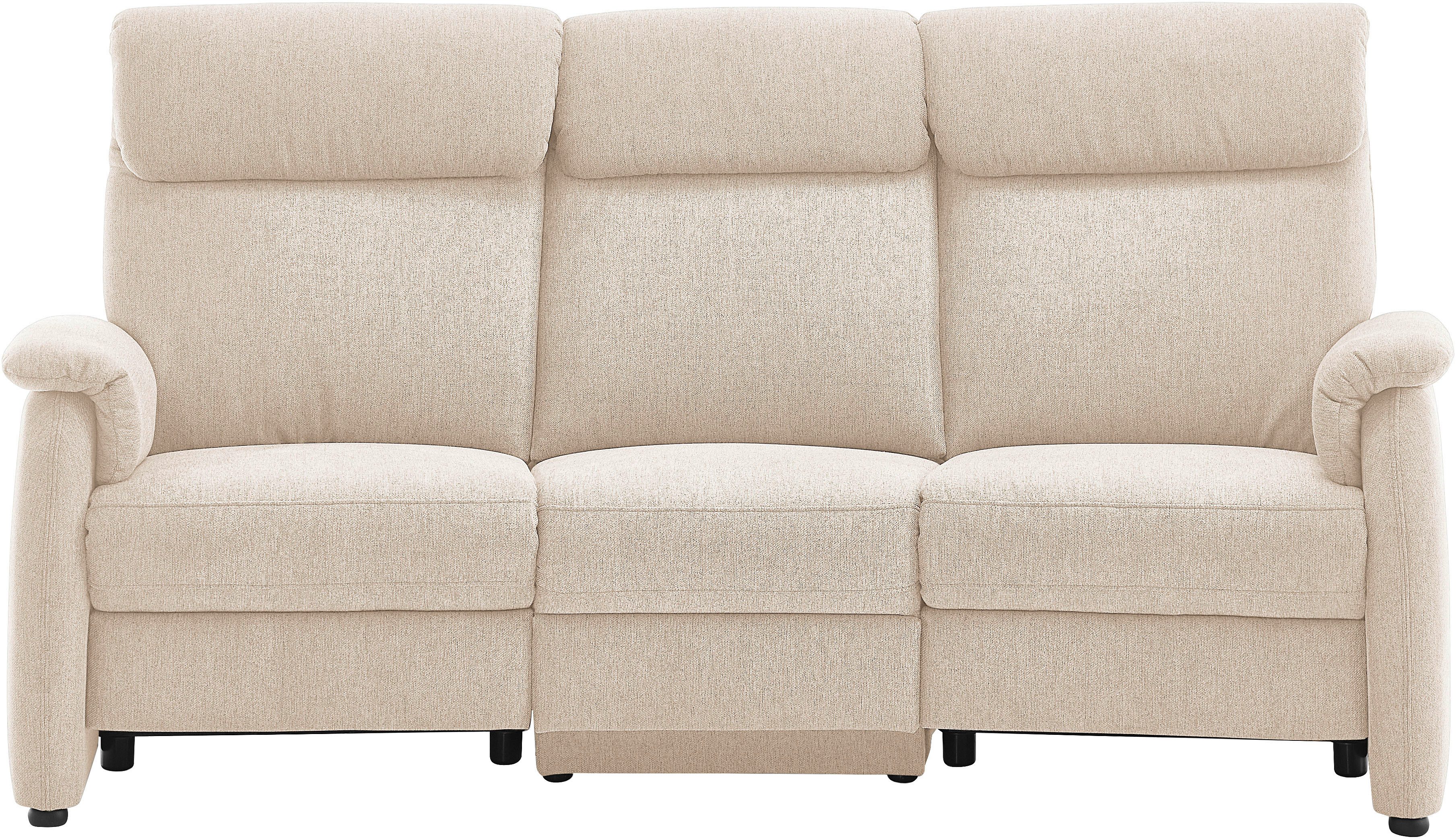 Home affaire 3-Sitzer Turin Sofa mit elektrischer Relaxfunktion, Breite 226 cm, inkl. Tisch, USB & Steckdose, Federkern & pflegeleichtem Bezug
