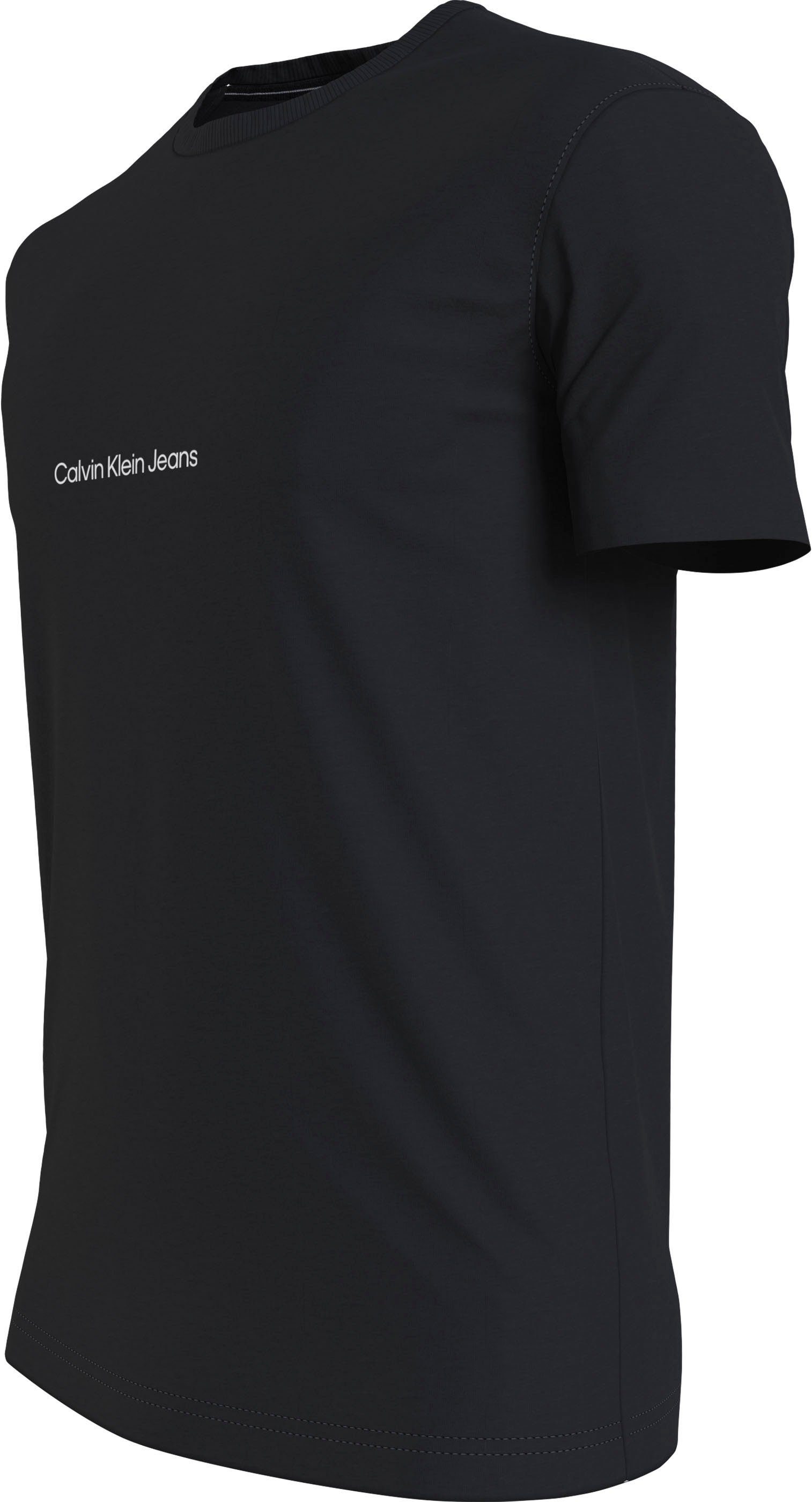 Jeans mit Calvin Klein Klein Calvin Ck Black Kurzarmshirt Jeans Logoprint
