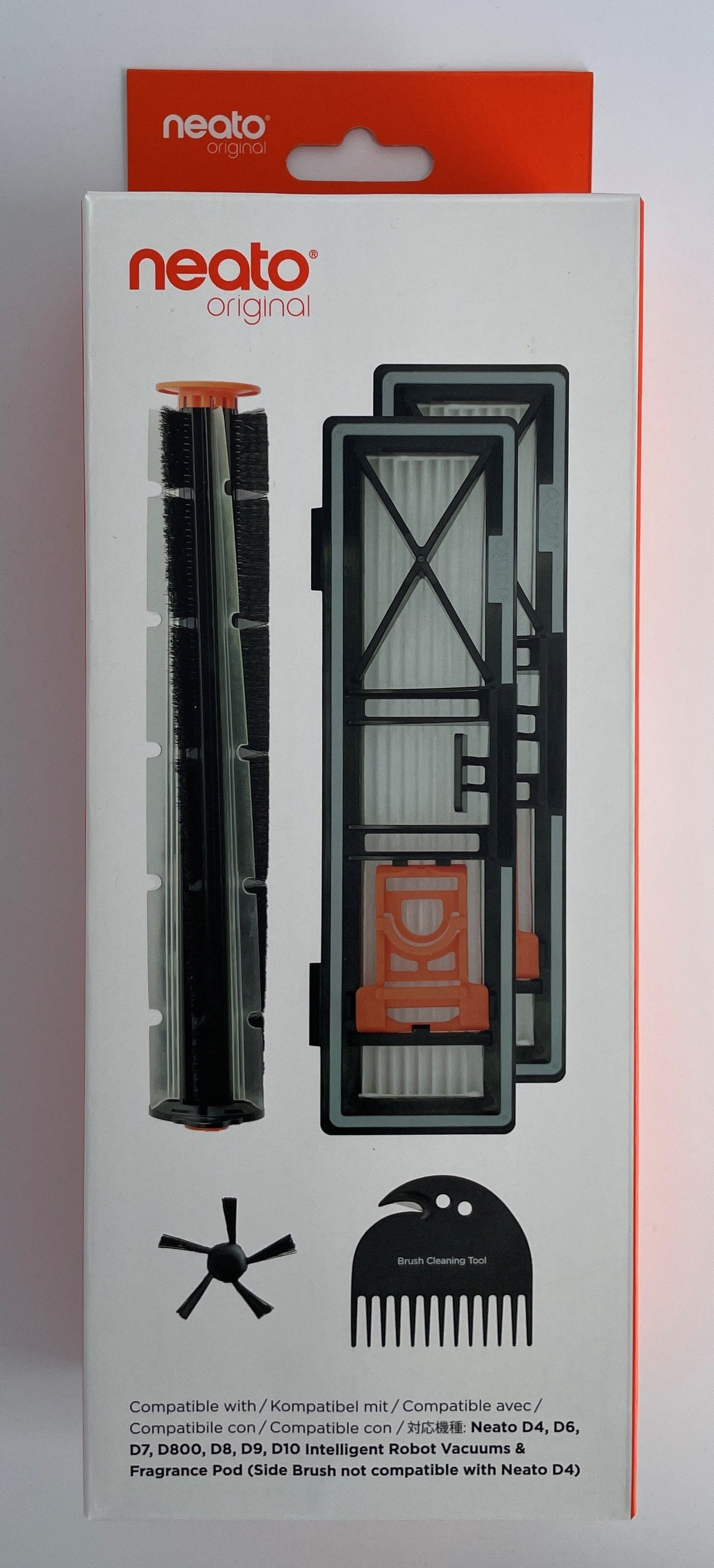 Neato Saugroboter Zubehör-Set Neato Combo Brush Side Brush Combing Tool 2 Ultra Performance Filters, (5-tlg)