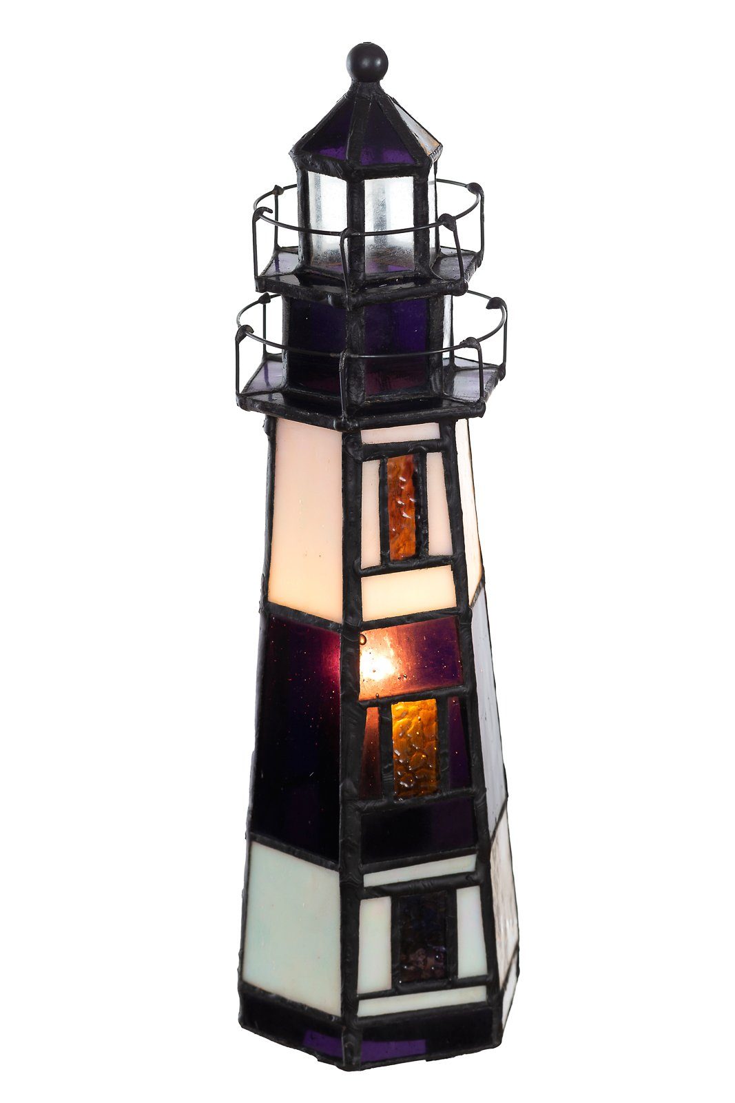 Stehlampe Tischlampe Tiffany Birendy Tif165 Style BIRENDY Leuchtturm Motiv Lampe