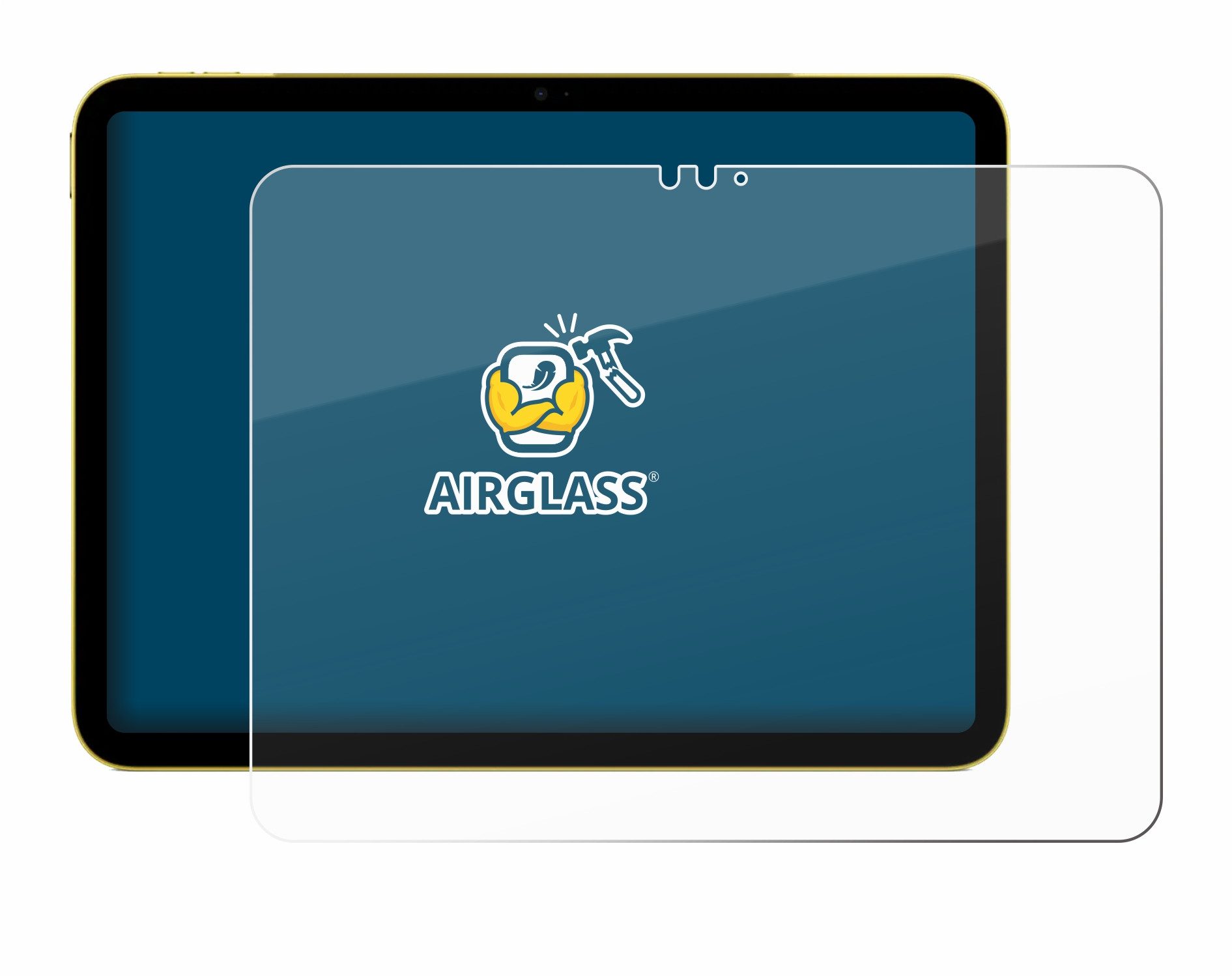 BROTECT Displayschutzglas Folie für Apple iPad Air 11" M3 WiFi 2025, Schutzfolie Glas Panzer Display Schutz klar