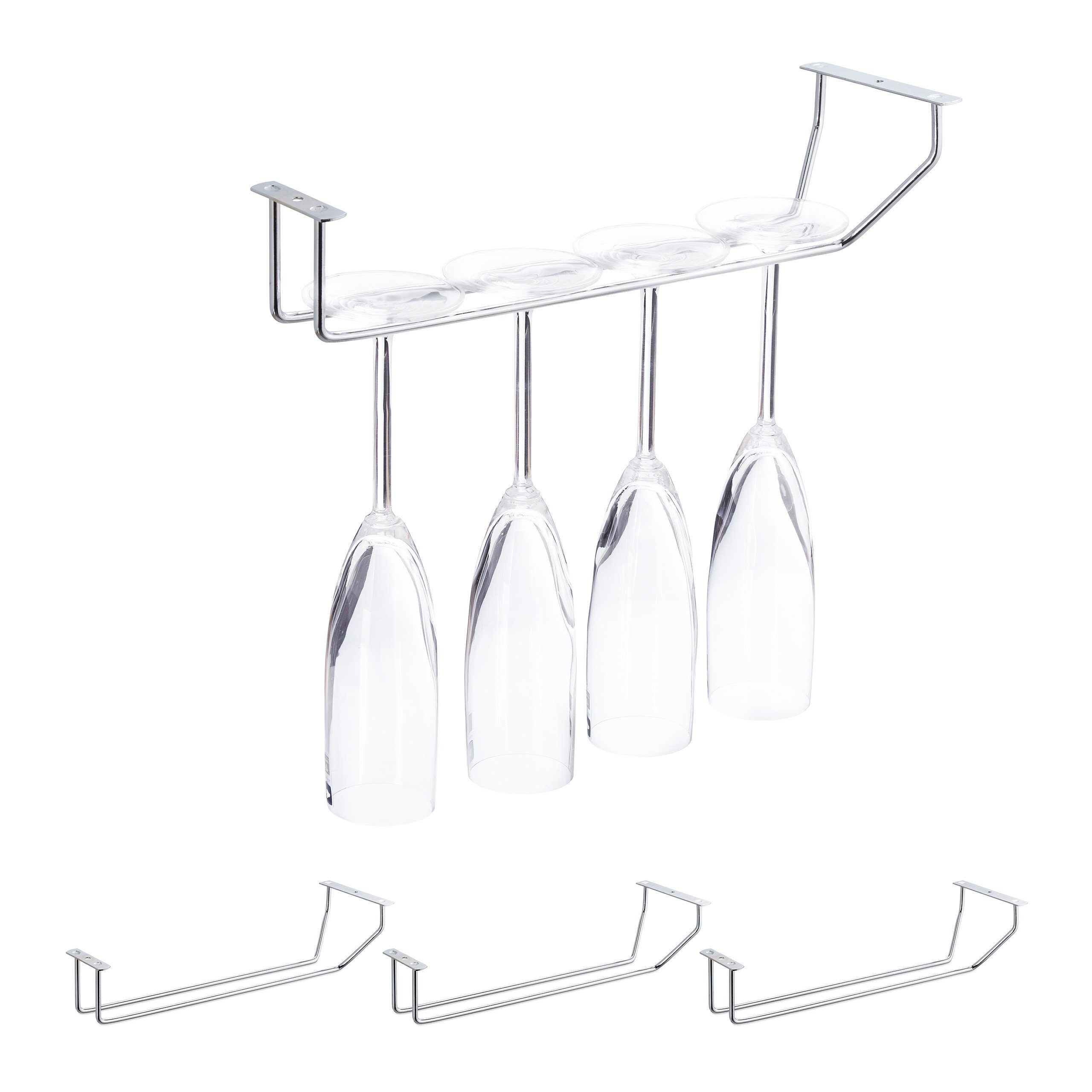 relaxdays Gläserhalter 4 x Weinglashalter für günstig online kaufen
