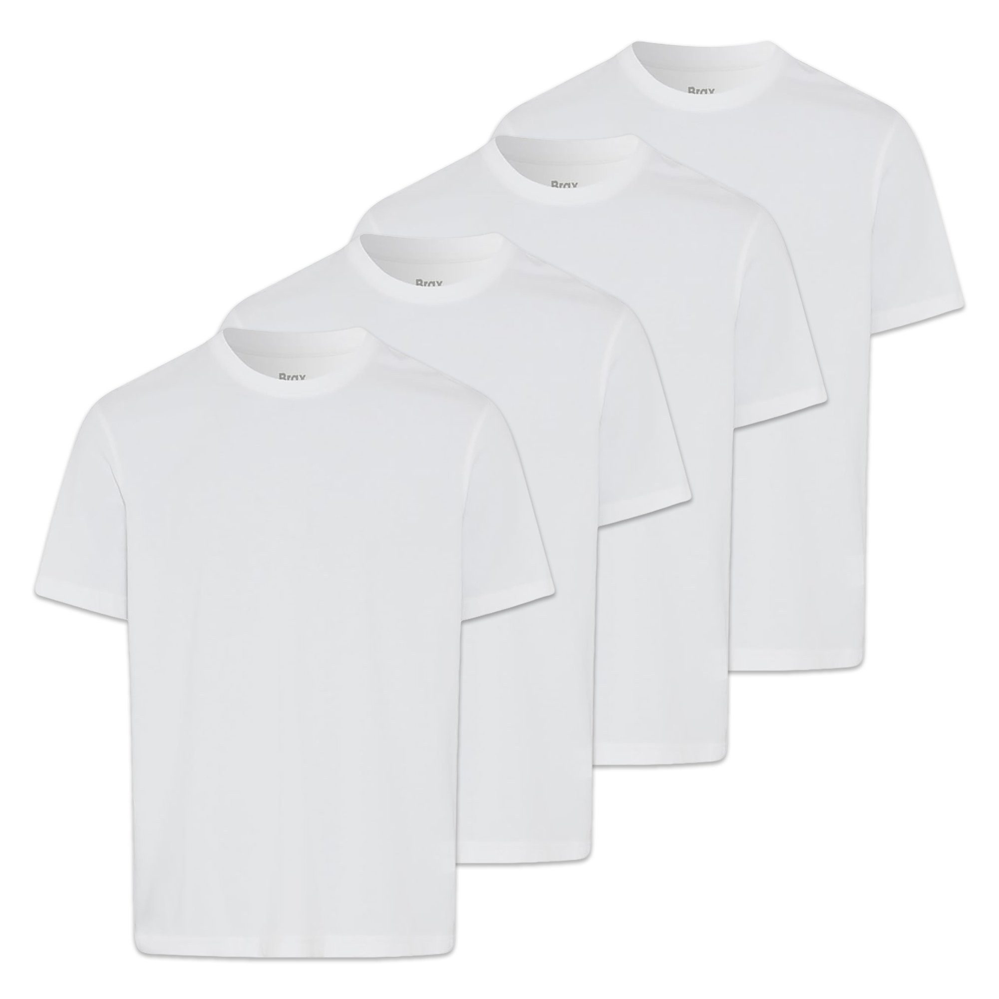 Brax T-Shirt Herren T-Shirt 4er Pack Baumwolle Tim 4P (Packung, 4er Pack)