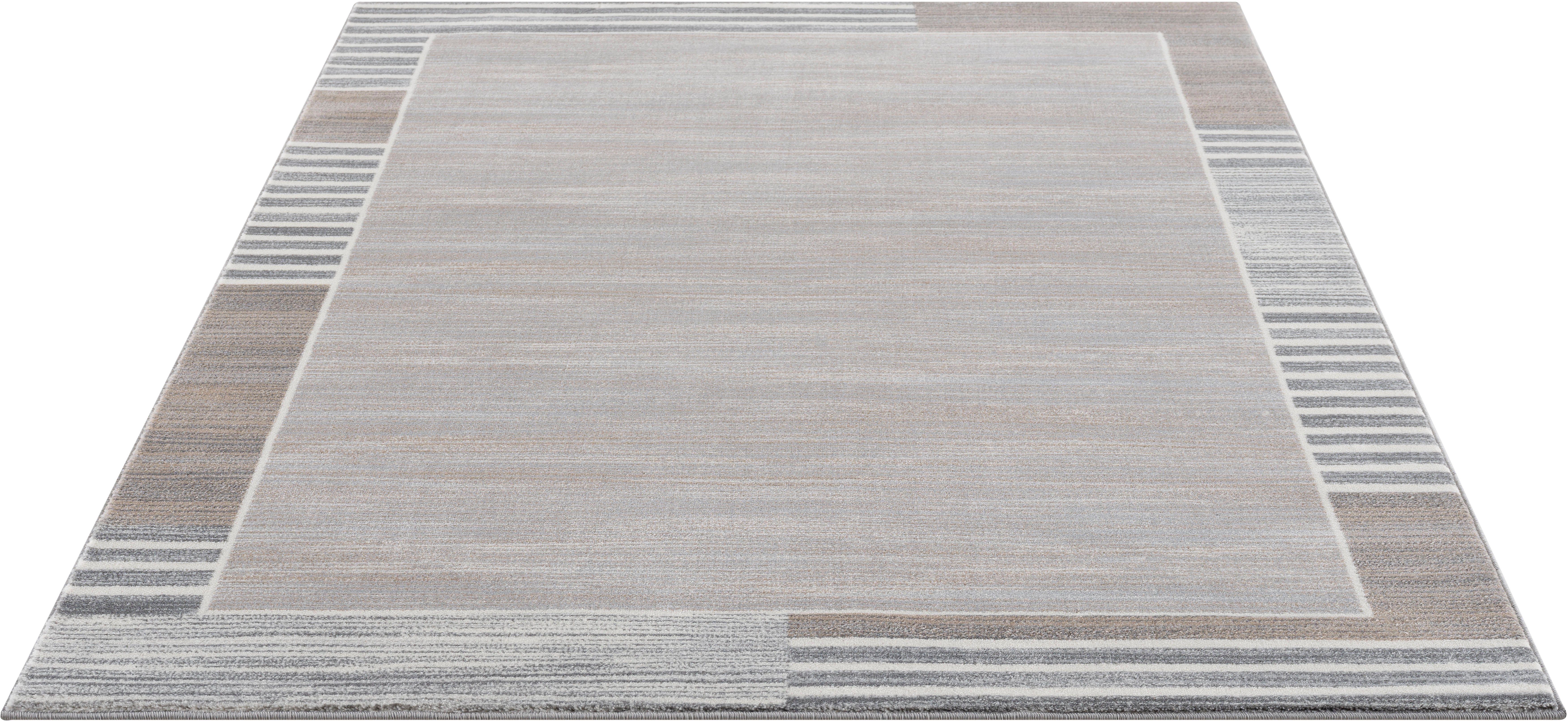 Teppich Madita, my home, rechteckig, Höhe: 24 mm, mit Bordüre, modern, geeignet für Fußbodenheizung sand
