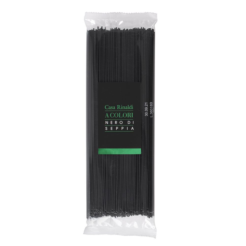 Casa Rinaldi Nudeln, Casa Rinaldi Spaghetti Specialita al nero die Sepppia gefärbt 500g