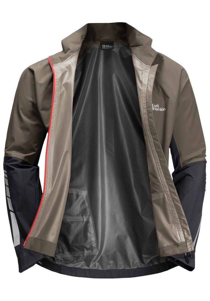 Jack Wolfskin Fahrradjacke MOROBBIA cold-coffee 2.5L M JKT