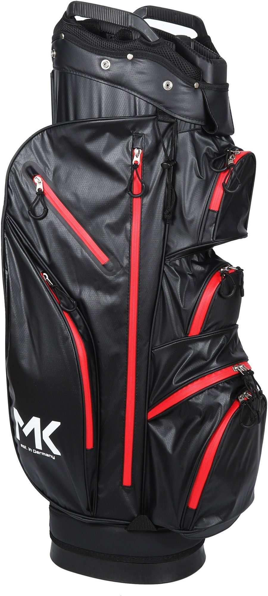 MK Golf Golftrolley + Golfbag MK Golf Equipment Solid Tour Trolleybag Rot - Golftasche, wasserdicht