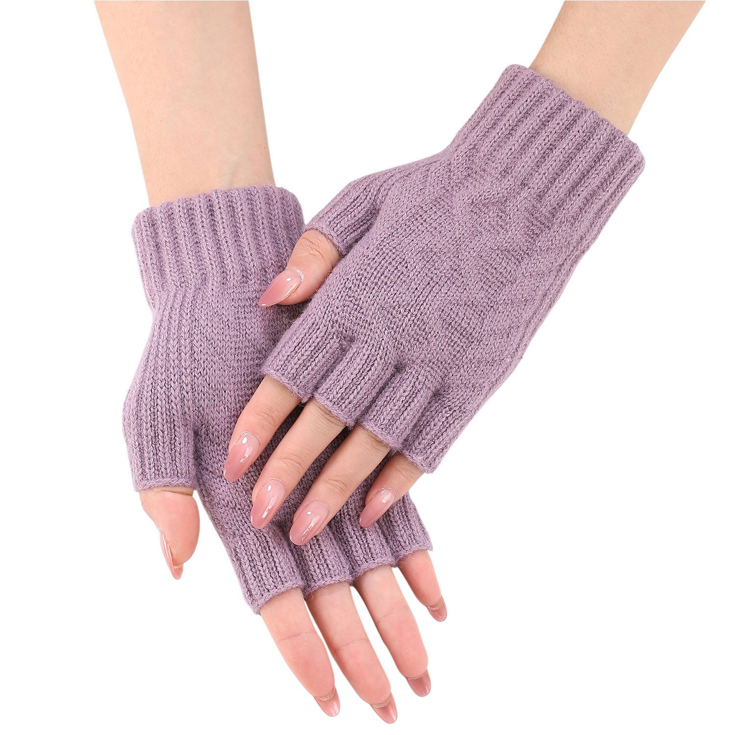 Refttenw Strickhandschuhe Fingerlose Strickhandschuhe,Bequeme, warme Winter günstig online kaufen